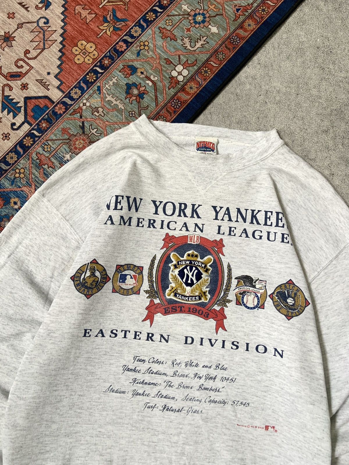 MLB × Nutmeg Vtg 90’s Nutmeg MLB Yankees Size US L / EU 52-54 / 3 - 3 Thumbnail
