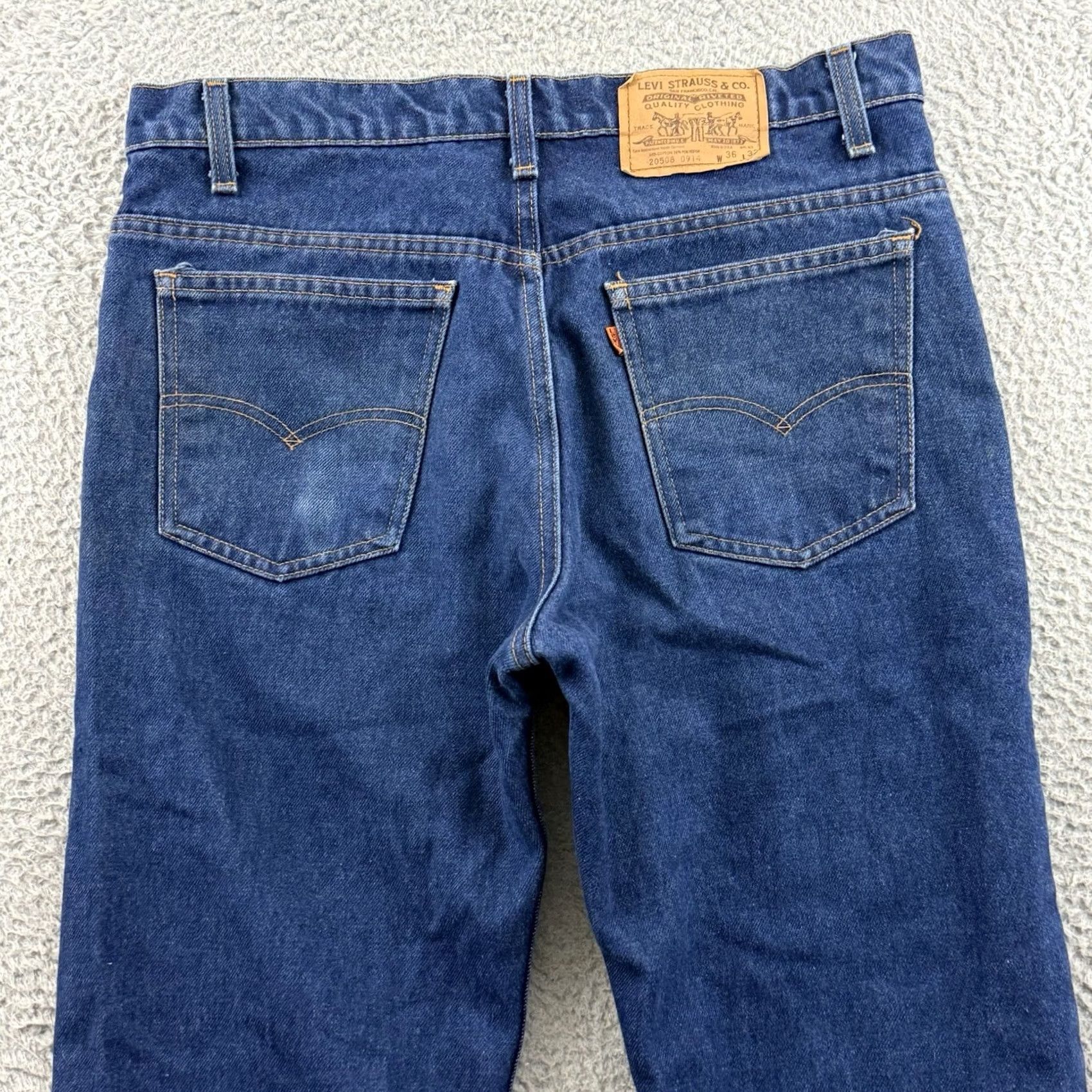 Levi's VINTAGE Levi's Jeans 34x31 Blue 20508 5-Pocket Zip Denim Straight Men’s Retro 80s Preppy United States Men Size US 34 / EU 50 - 7 Thumbnail