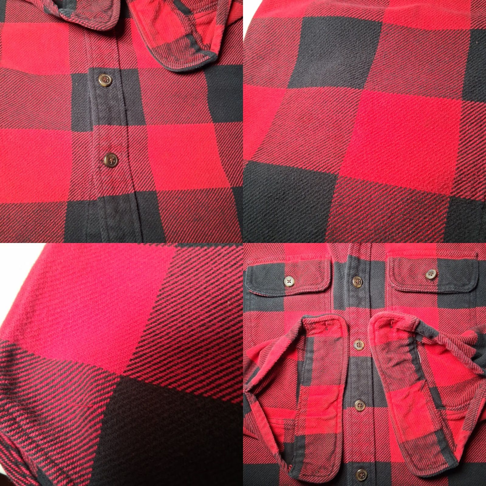 Vintage VINTAGE St Johns Bay Flannel Shirt Small Red Buffalo Plaid Heavyweight Workwear Shirt Mens S Red Plaid Heavyweight Work Shirt Size US S / EU 44-46 / 1 - 11 Thumbnail