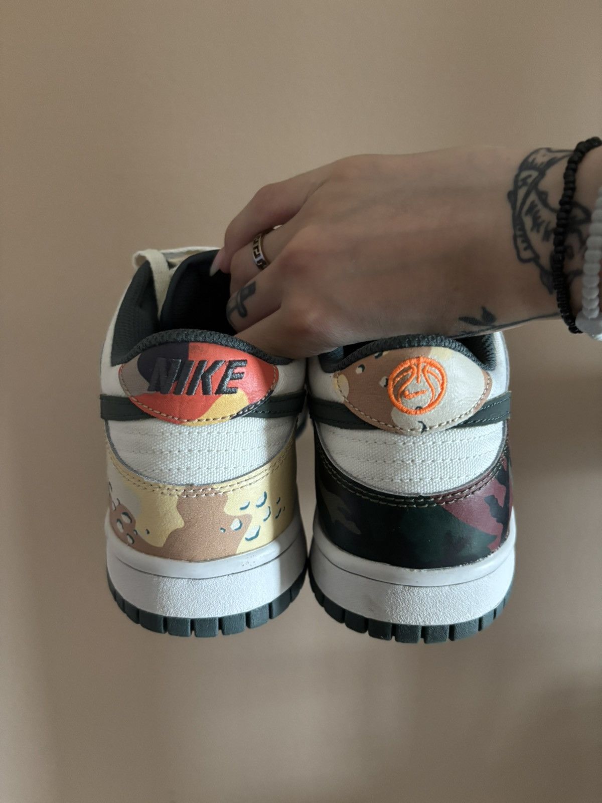 Nike Nike Dunk Low SE GS 'Sail Multi-Camo' Size US 6.5 / EU 39-40 - 4 Thumbnail