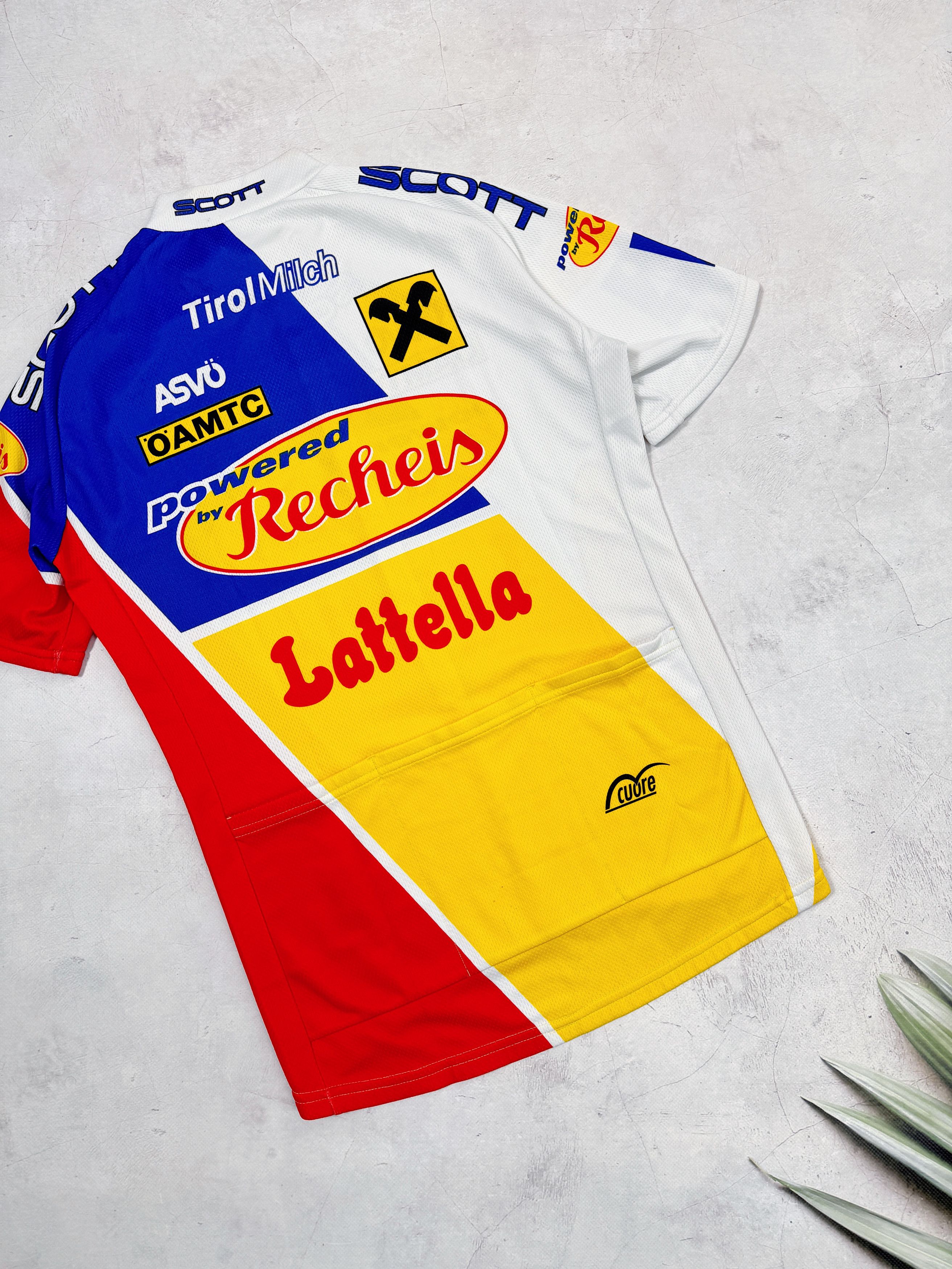 Vintage Scott Lattella Recheis Cycling Jersey ASVO Raiffeisen Size US M / EU 48-50 / 2 - 10 Thumbnail