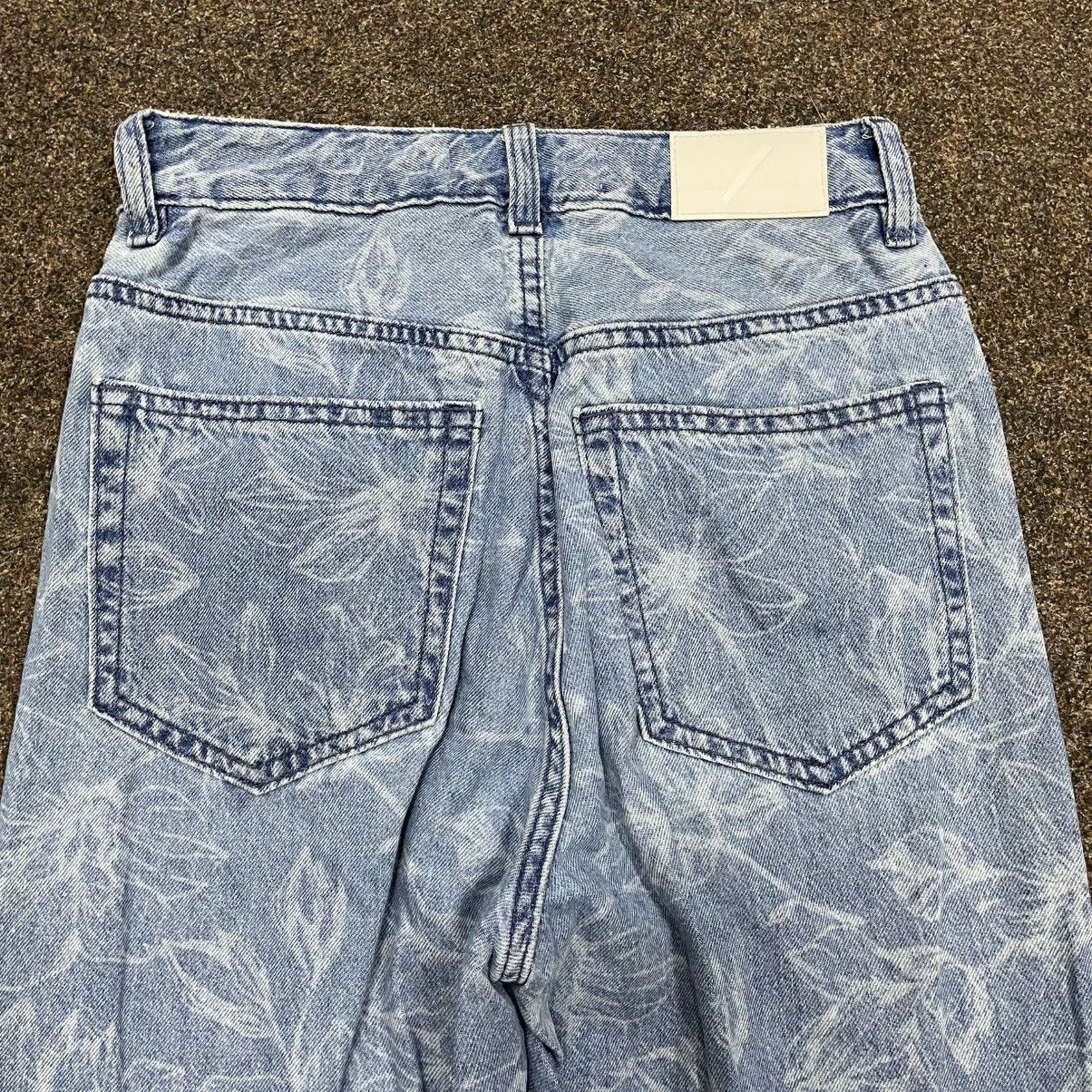 Vintage Y2K Baggy Wide Leg All Over Print Jeans Vintage Streetwear 3 Size 30" / US 8 / IT 44 - 3 Thumbnail