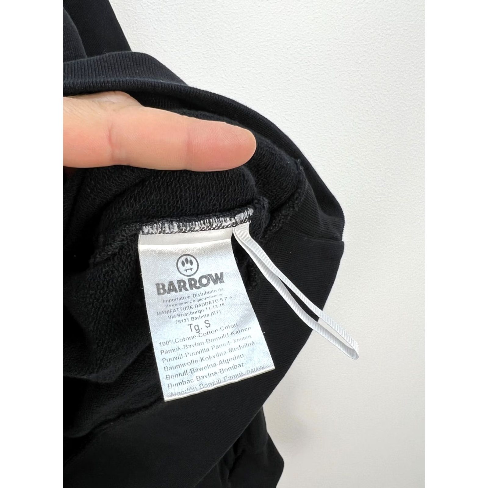 Barrow BARROW Oversized Hoodie Black Cotton Size S Teddy Bear Graphic Unisex Adults Hoodie Pullover Men Women Girls Boys Size US S / EU 44-46 / 1 - 7 Thumbnail