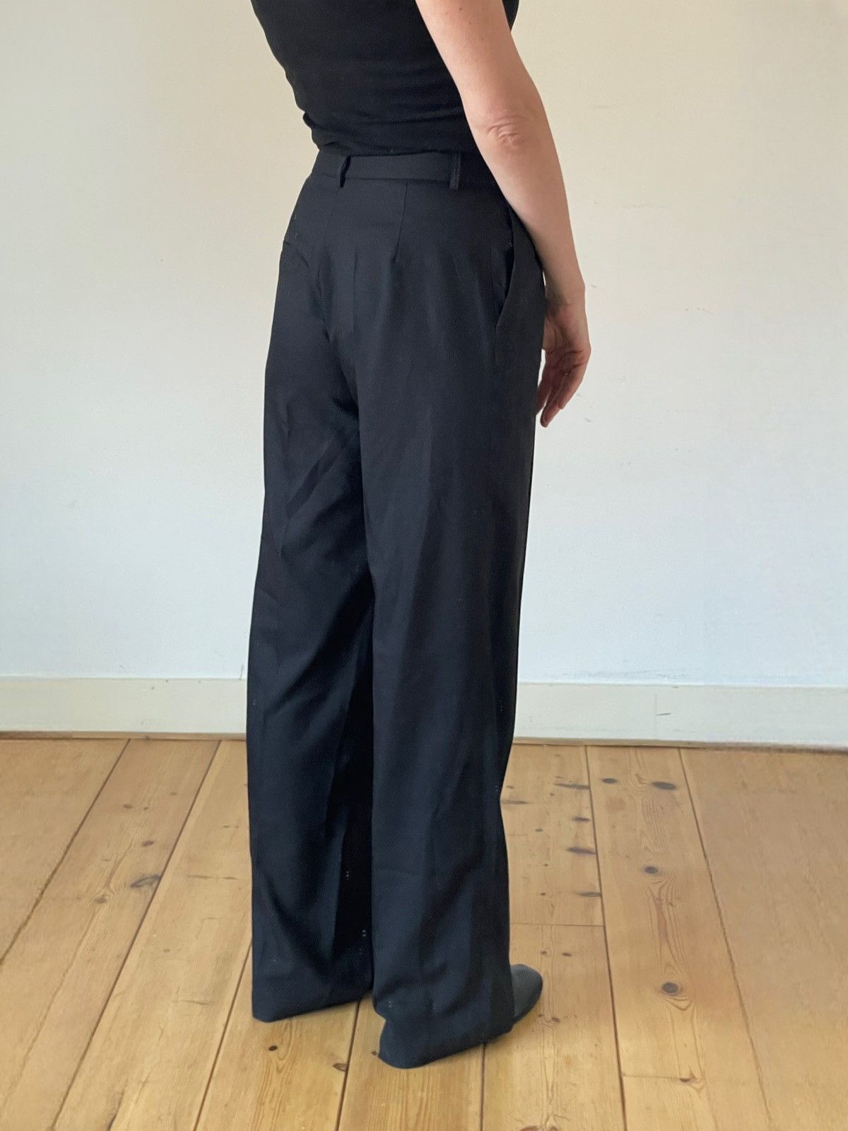 Other Bazilika Pleated Low Waist Trousers 34 XS RRP €330 Size 26" / US 2 / IT 38 - 4 Thumbnail