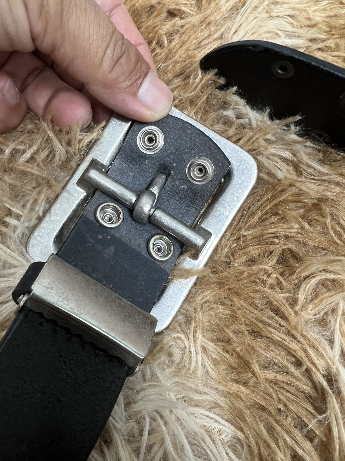 Japanese Brand Vintage Studded Leather Belt | Grunge Punk 90s Aesthetic Size ONE SIZE - 7 Thumbnail