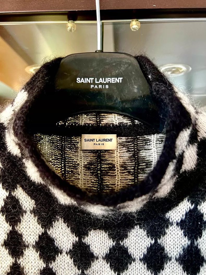Saint Laurent Paris saint laurent 21fw black&white sweater-2507 Size US XL / EU 56 / 4 - 2 Thumbnail
