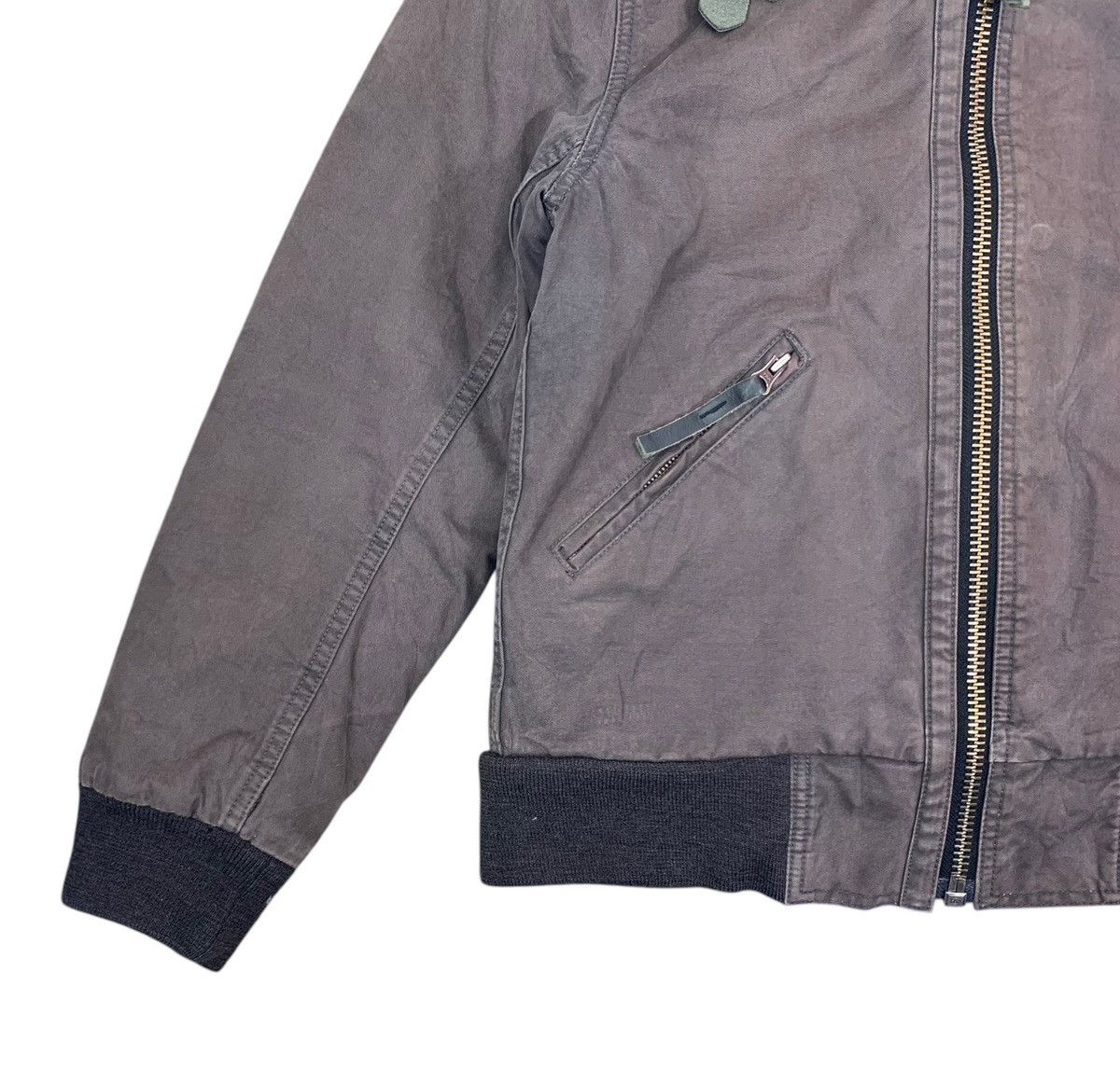 If Six Was Nine × Japanese Brand VINTAGE OZONE ROCKS FUR MINK COLAR BOMBER JACKET Size US S / EU 44-46 / 1 - 7 Thumbnail