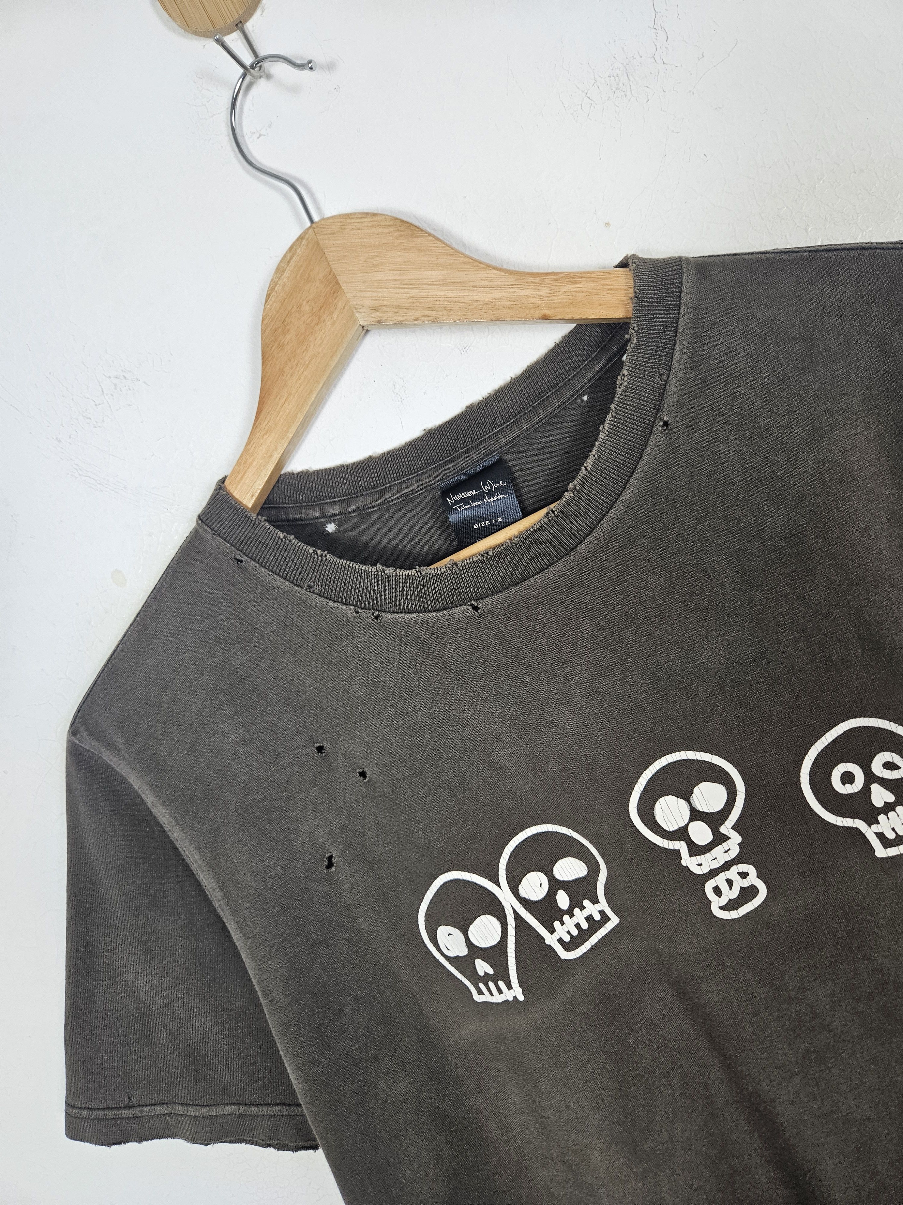Japanese Brand Number Nine Nightcrawler SS05 skull tee shirt Size US M / EU 48-50 / 2 - 7 Thumbnail