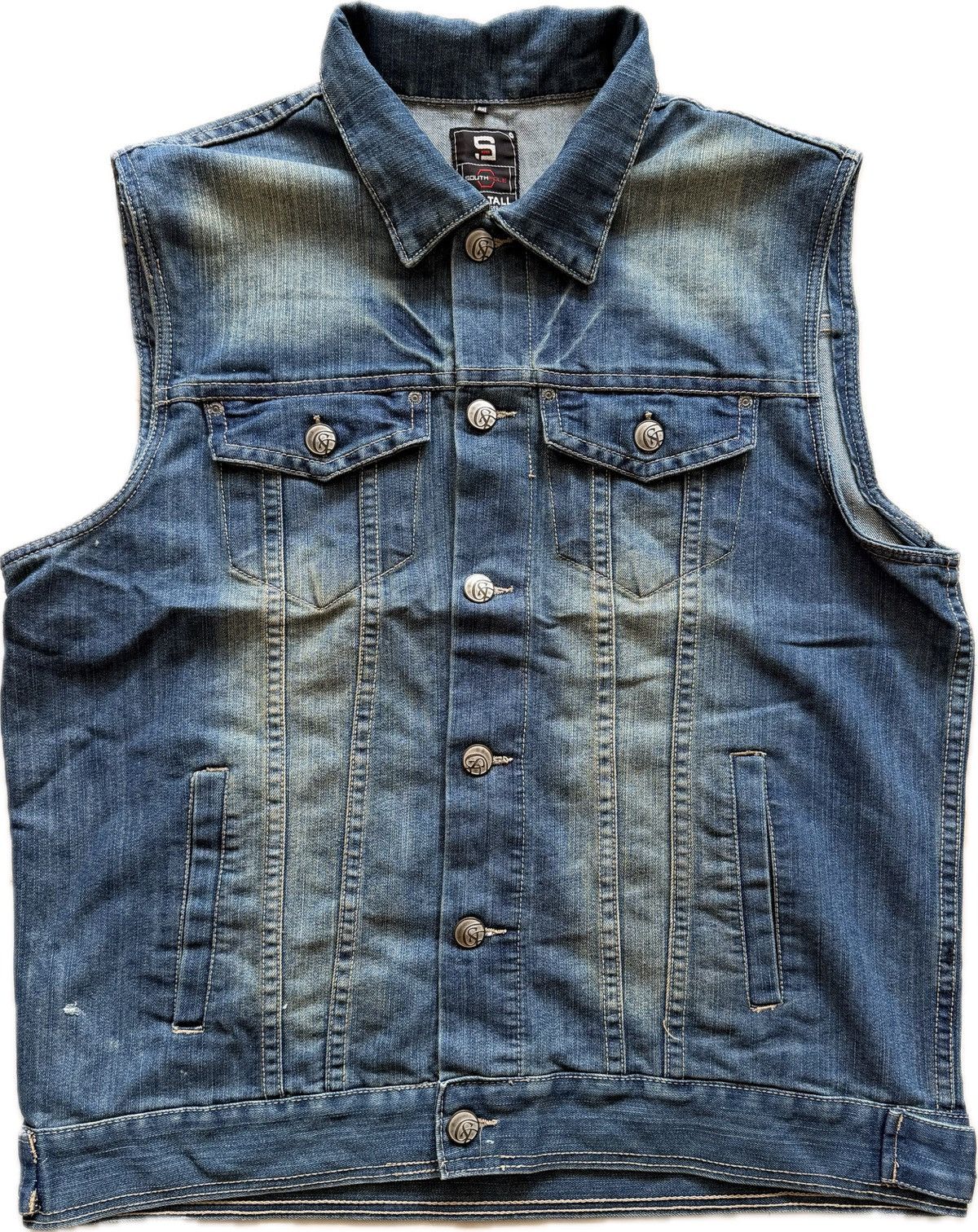 Southpole Vintage Southpole Biker Denim Jacket Size US XXL / EU 58 / 5 - 5 Thumbnail