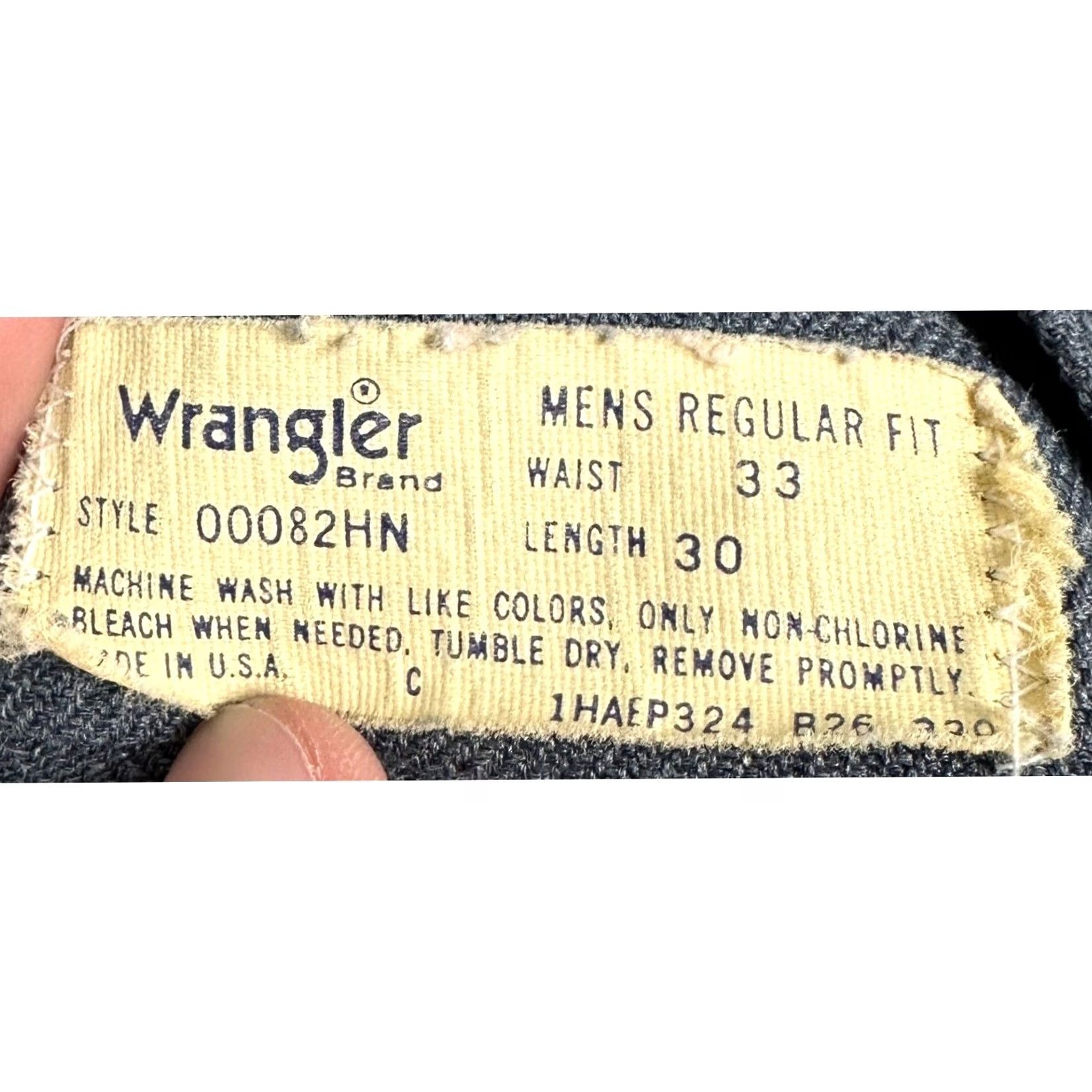 Wrangler Vintage Wrangler Mens Pants - Regular Fit Twill Chino Cargo Size US 33 - 3 Thumbnail
