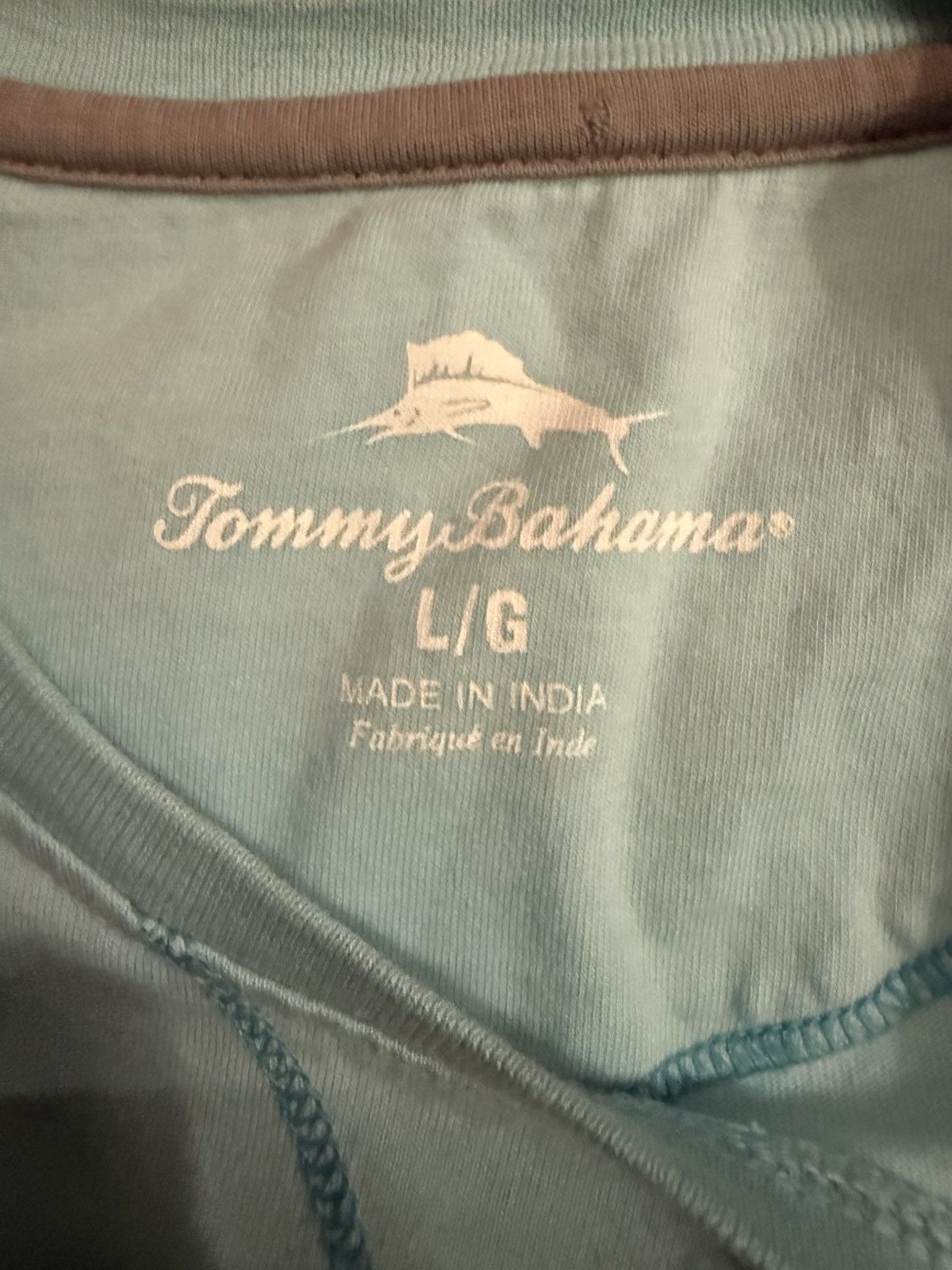Tommy Bahama Tommy Bahama Turquoise T-Shirt Size US L / EU 52-54 / 3 - 4 Thumbnail