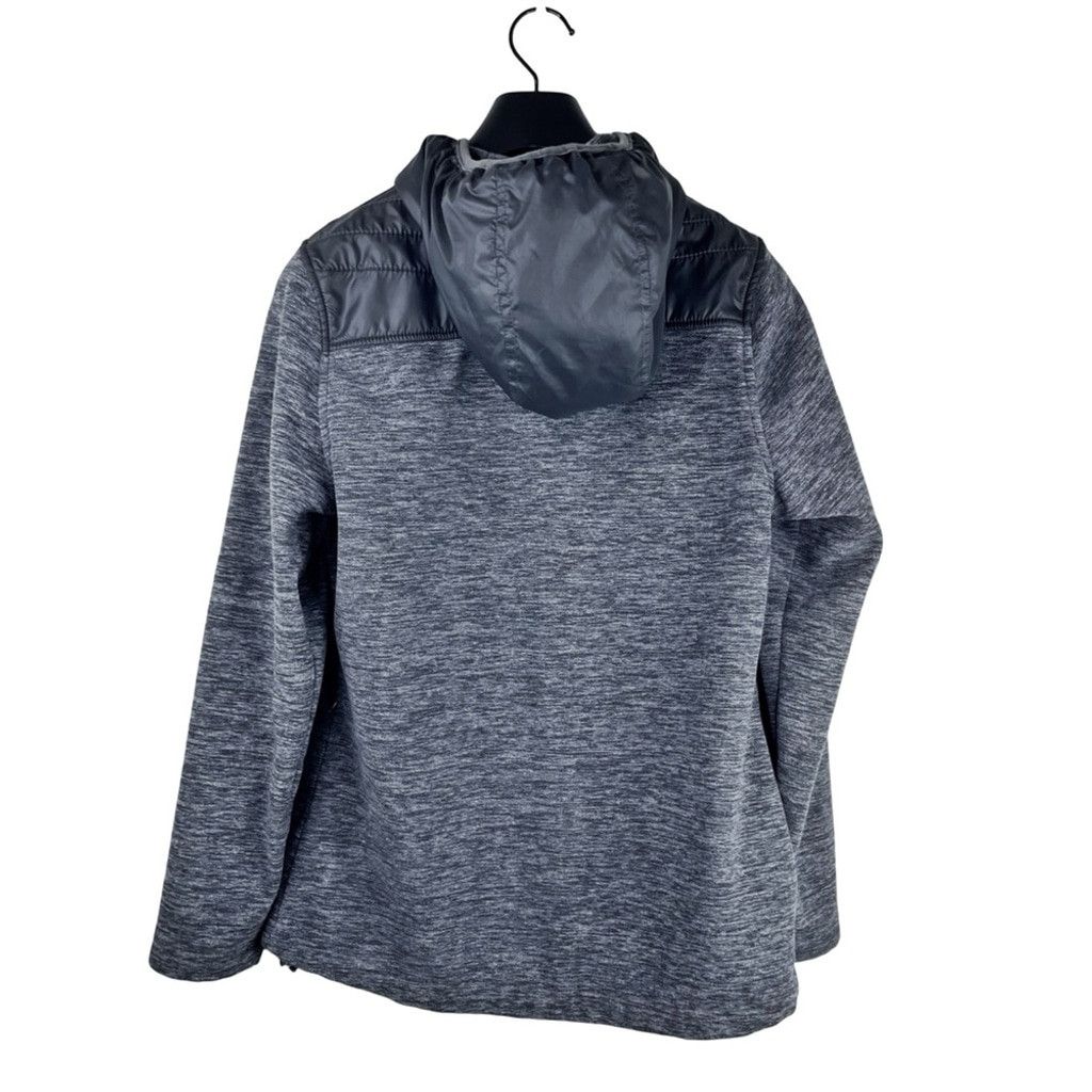 New Balance NEW BALANCE Women's Black & Charcoal Fleece Hoodie Jacket S Size S / US 4 / IT 40 - 2 Thumbnail