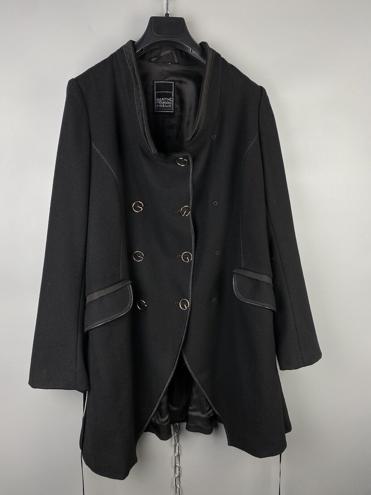 Marithe + Francois Girbaud Marithe Francois Girbaud Avant Garde Wool Long Coat Size M / US 6-8 / IT 42-44 - 2 Thumbnail