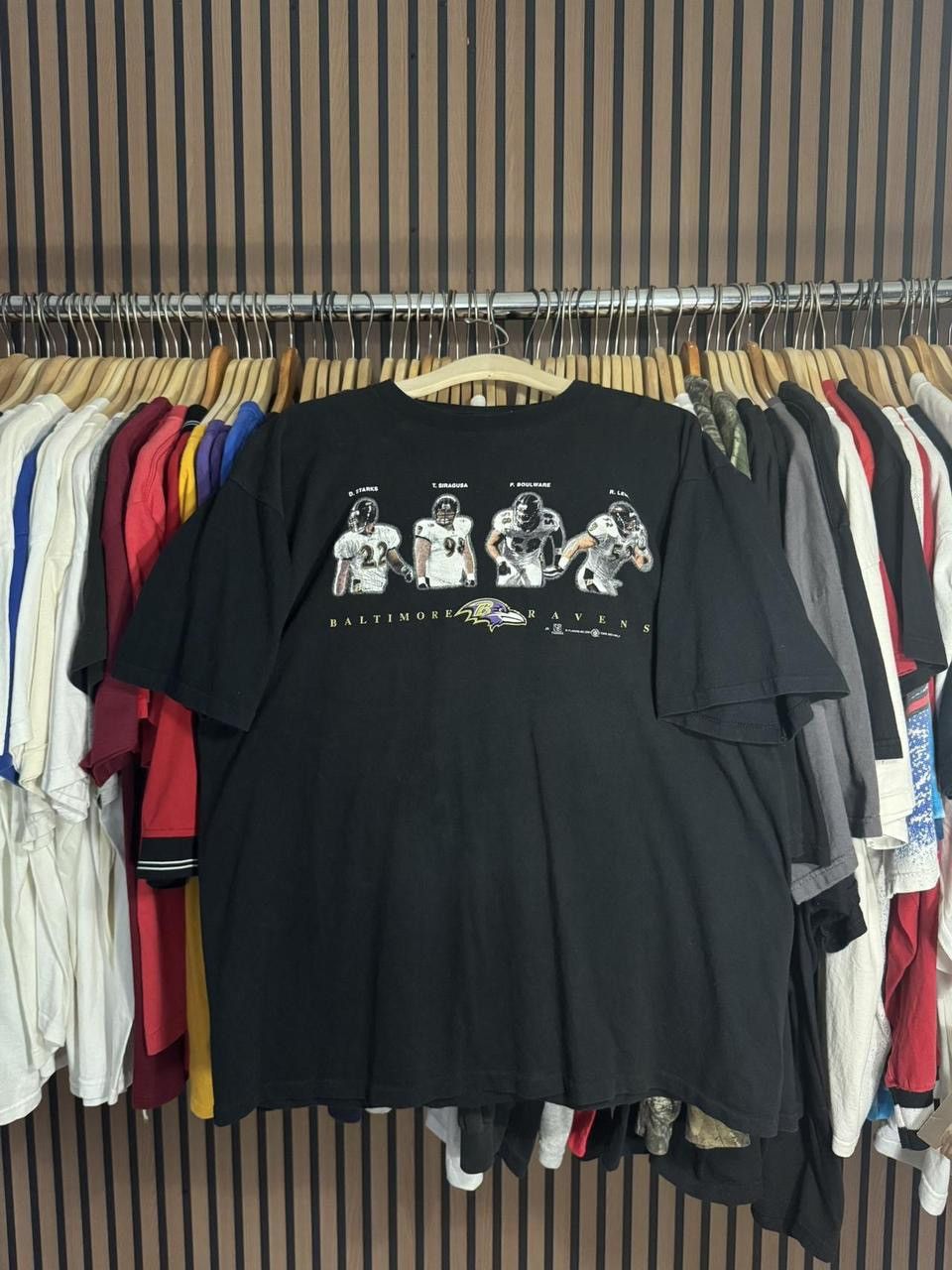 All Sport Early Y2K Baltimore Ravens Defensive Players Tee Size US XL / EU 56 / 4 - 1 Thumbnail