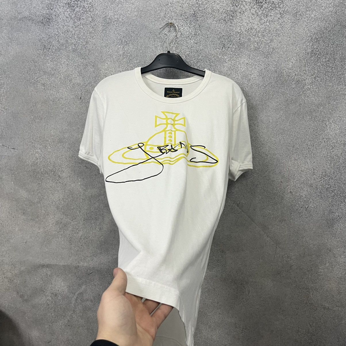 Vivienne Westwood Vivienne Westwood Big Logo T shirt White Size M Size US M / EU 48-50 / 2 - 7 Thumbnail
