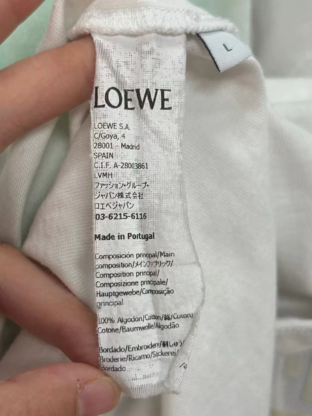 Loewe Loewe Chest Print Short Sleeve Size US L / EU 52-54 / 3 - 4 Thumbnail