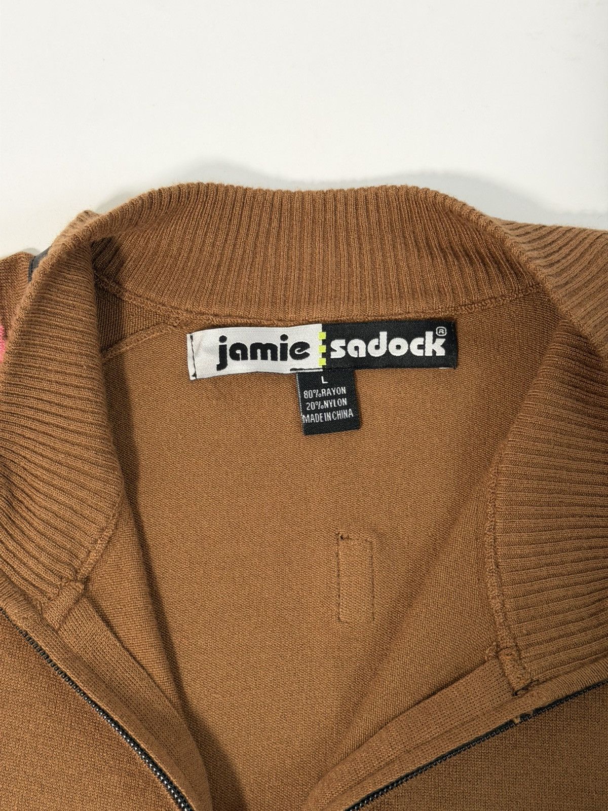 Other Jamie Saddock Asymmetrical Geometric Zip Up Sweater Size L / US 10 / IT 46 - 7 Thumbnail