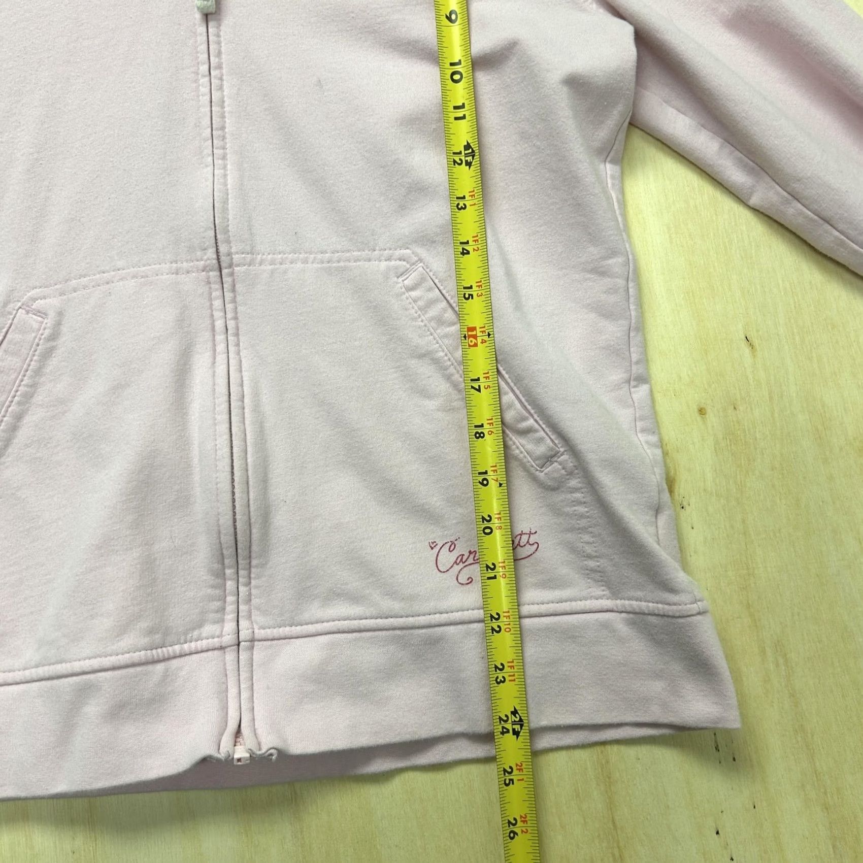 Carhartt Carhartt Hoodie Womens L Pink Full Zip Fleece Logo Sweatshirt Workwear Size L / US 10 / IT 46 - 6 Thumbnail