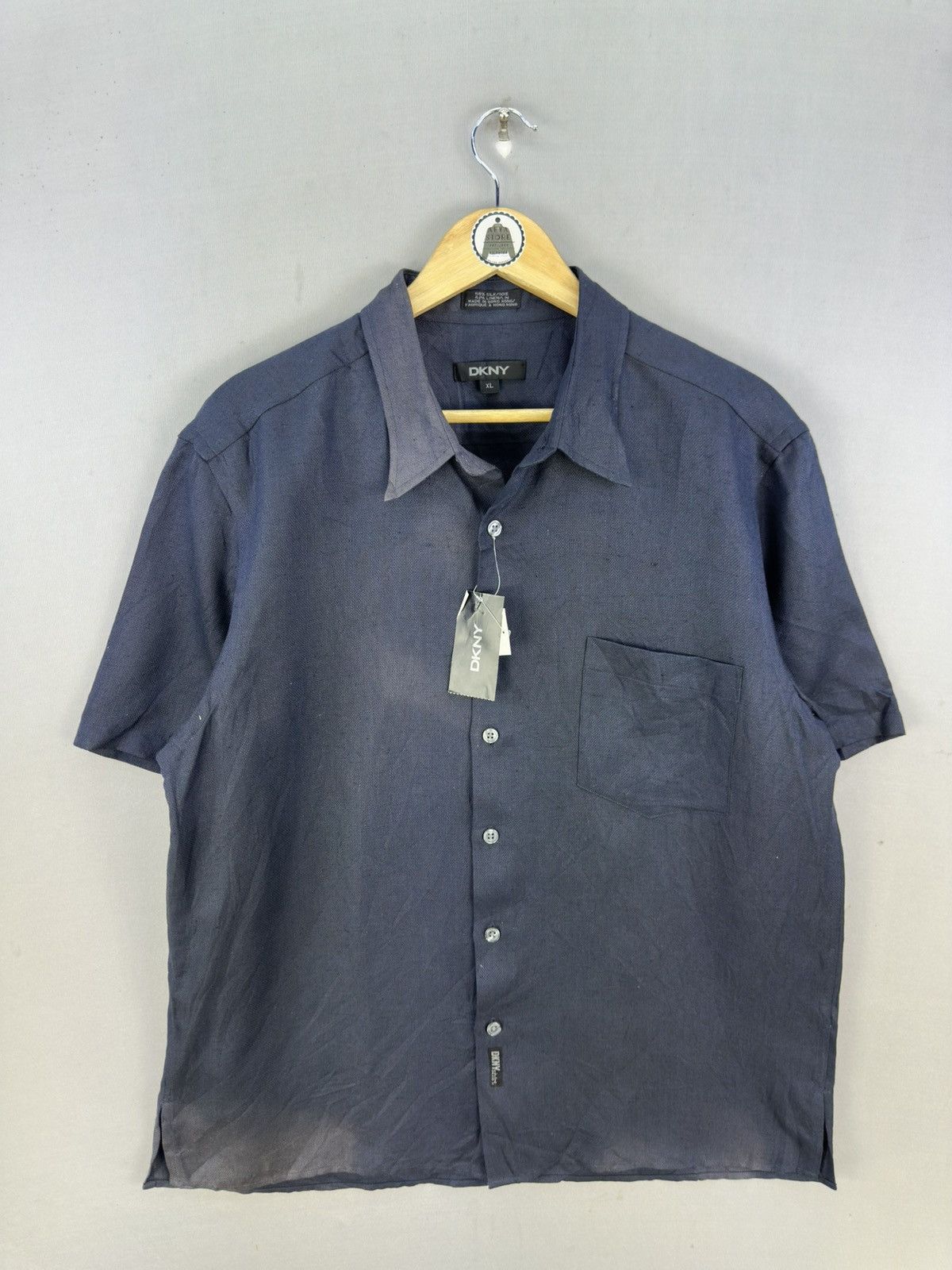 DKNY Deadstock DKNY Sunfaded Flannel Shirt Short Sleeve Size US XL / EU 56 / 4 - 1 Thumbnail