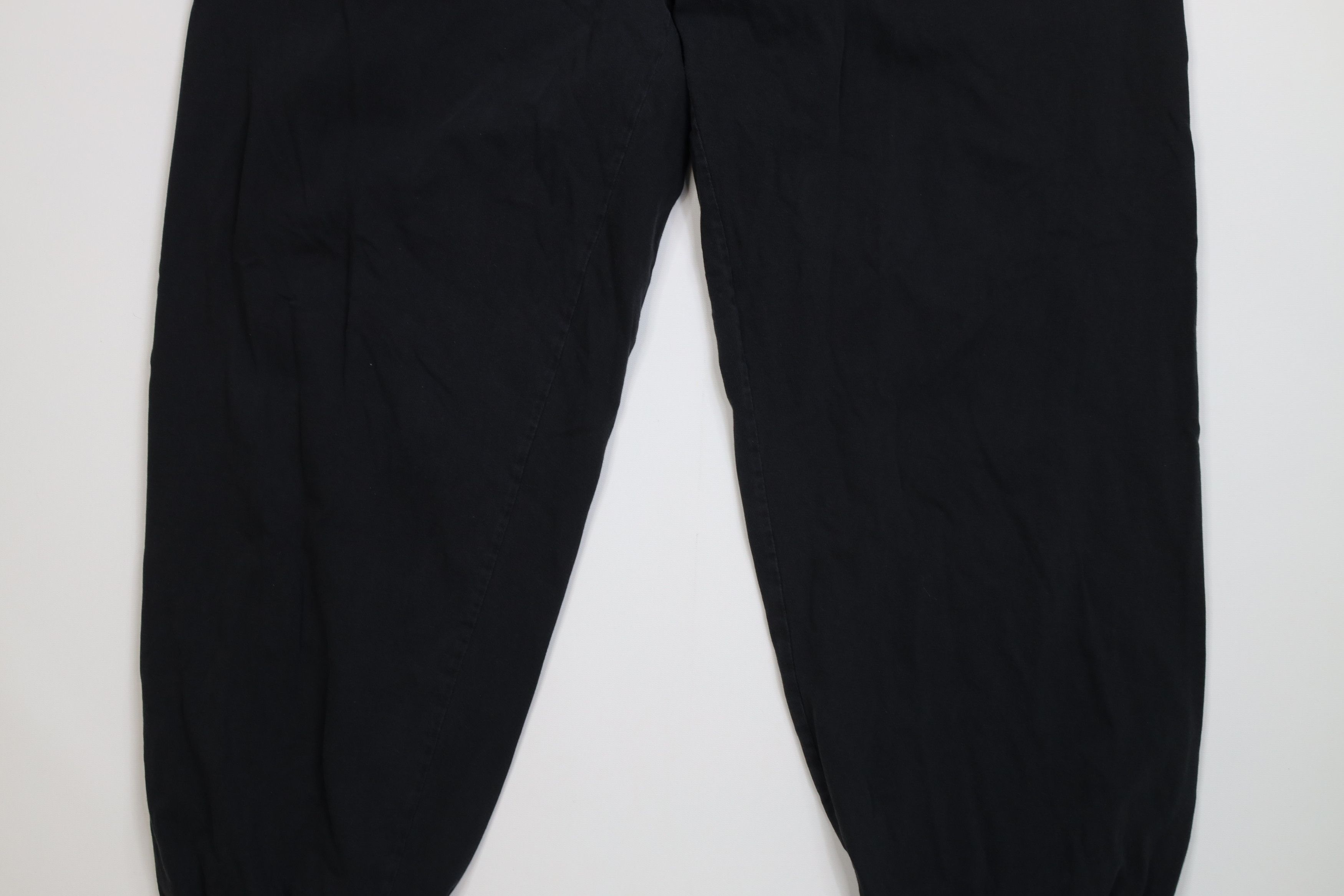 Vintage Vintage 90s Streetwear Blank Cotton Joggers Pants Black Size US 38 / EU 54 - 3 Thumbnail