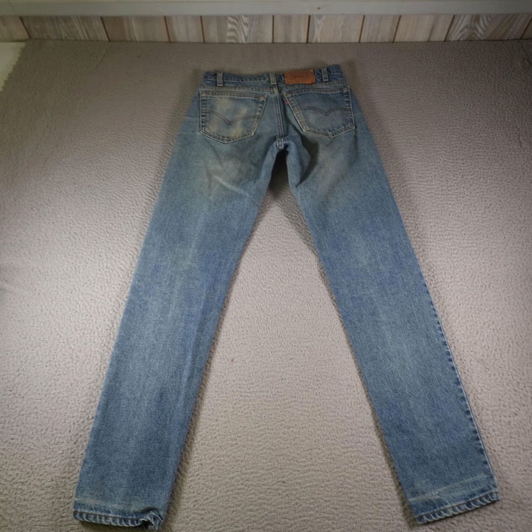 Levi's VINTAGE Levi's 512 Jeans Men 32x34 Blue Slim Fit Tapered Leg Denim Made USA 90s Size US 32 / EU 48 - 2 Thumbnail