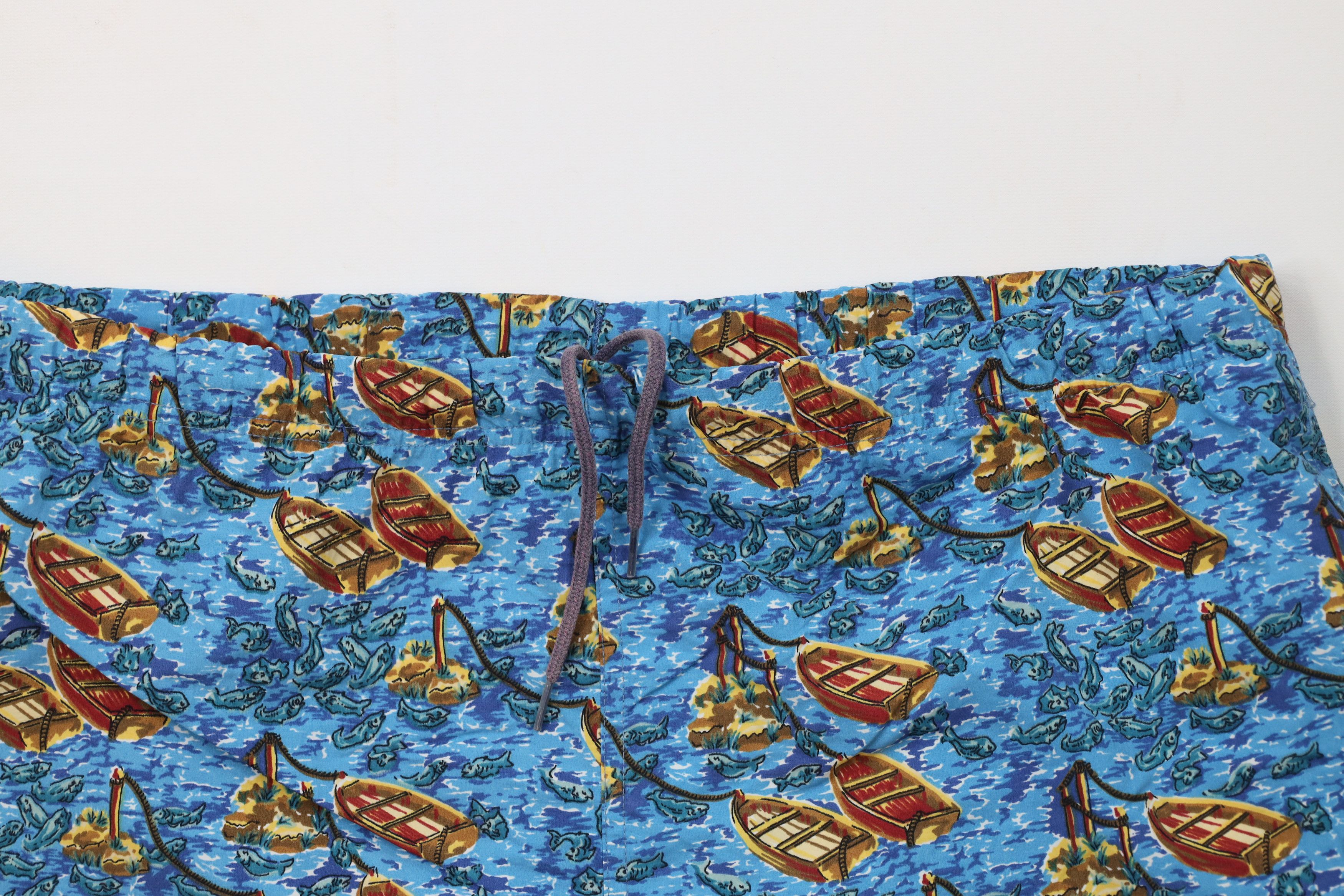Lands' End Vintage 90s Lands End Over Print Lined Shorts Swim Trunks Size US 38 / EU 54 - 2 Thumbnail
