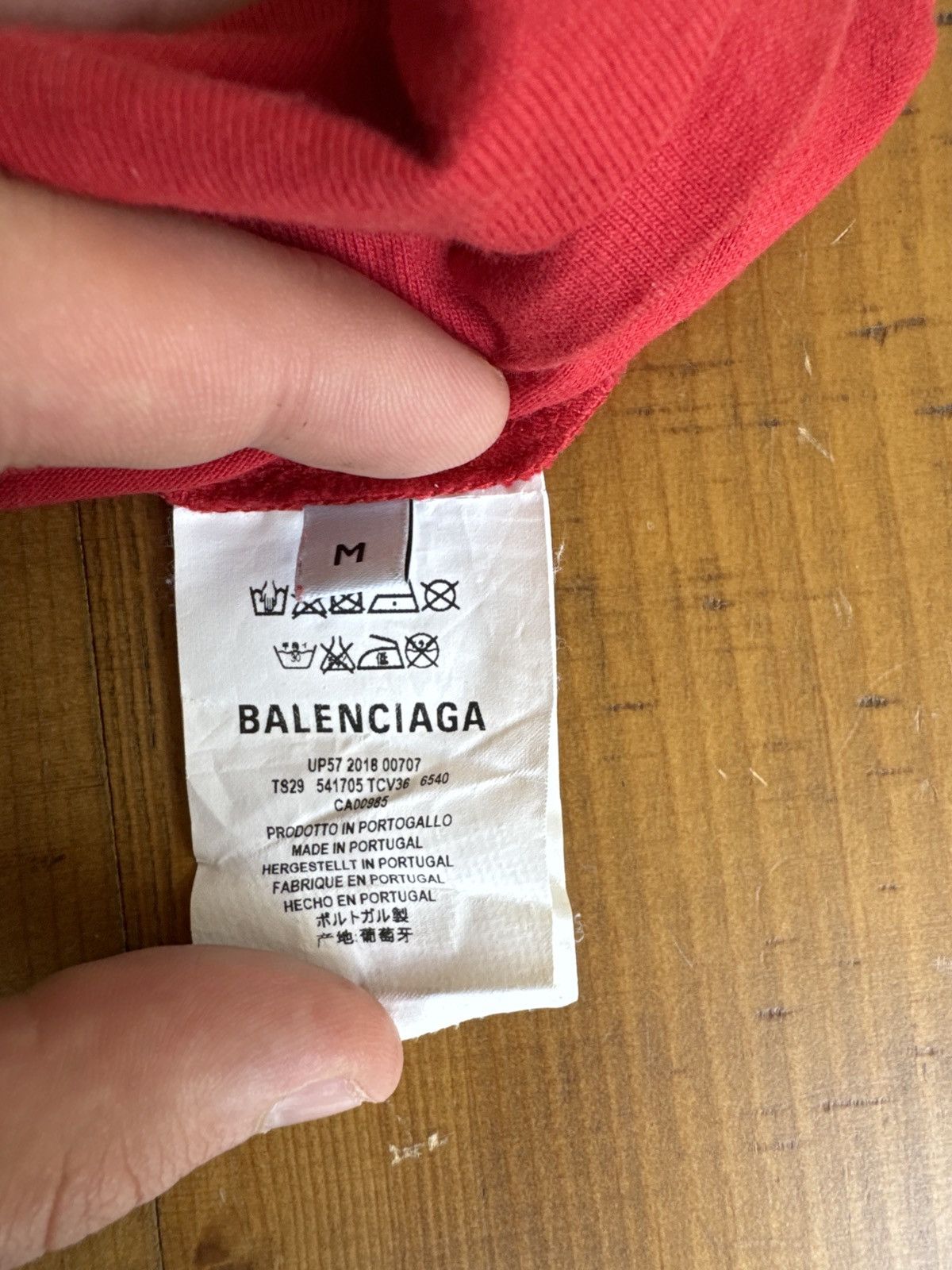 Balenciaga Balenciaga Red T-shirt Size US M / EU 48-50 / 2 - 6 Thumbnail