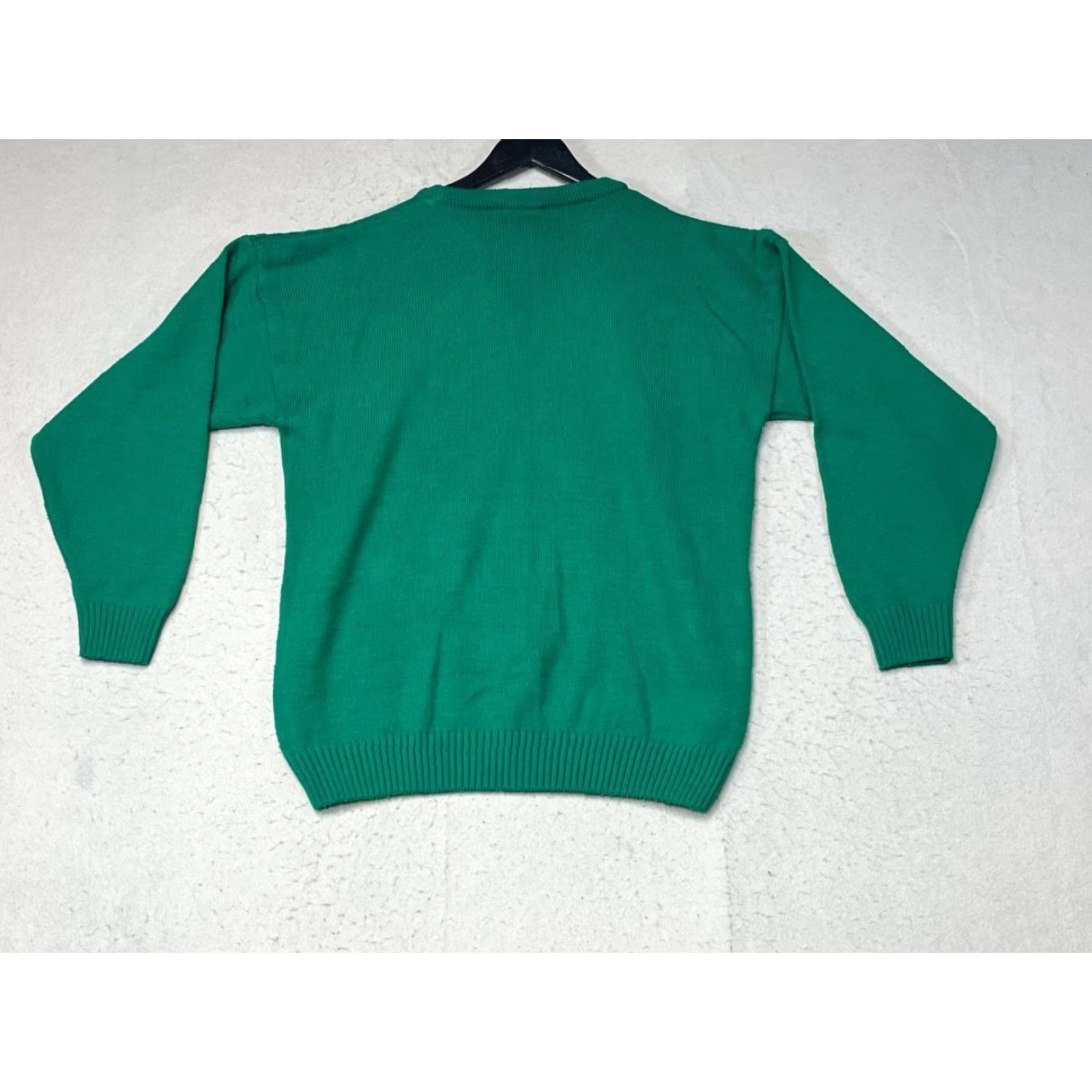 Vintage VINTAGE Emerald Isle Sweater Ireland Crew Neck Green Embroidered Knit Long Sleeve Men M Irish Winter Pullover Size US M / EU 48-50 / 2 - 2 Thumbnail