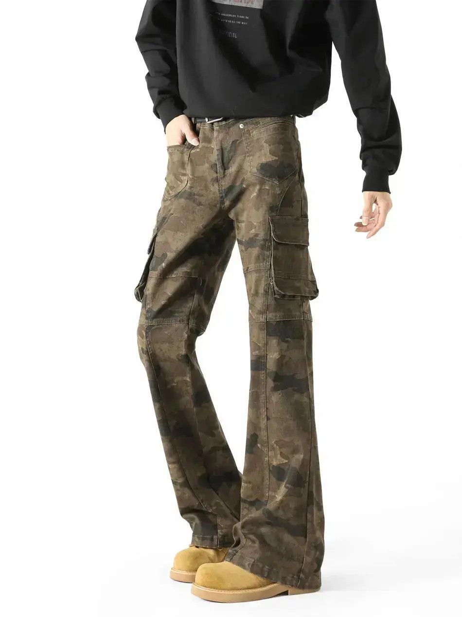 Japanese Brand Retro loose camouflage pocket jeans Size US 30 / EU 46 - 3 Thumbnail