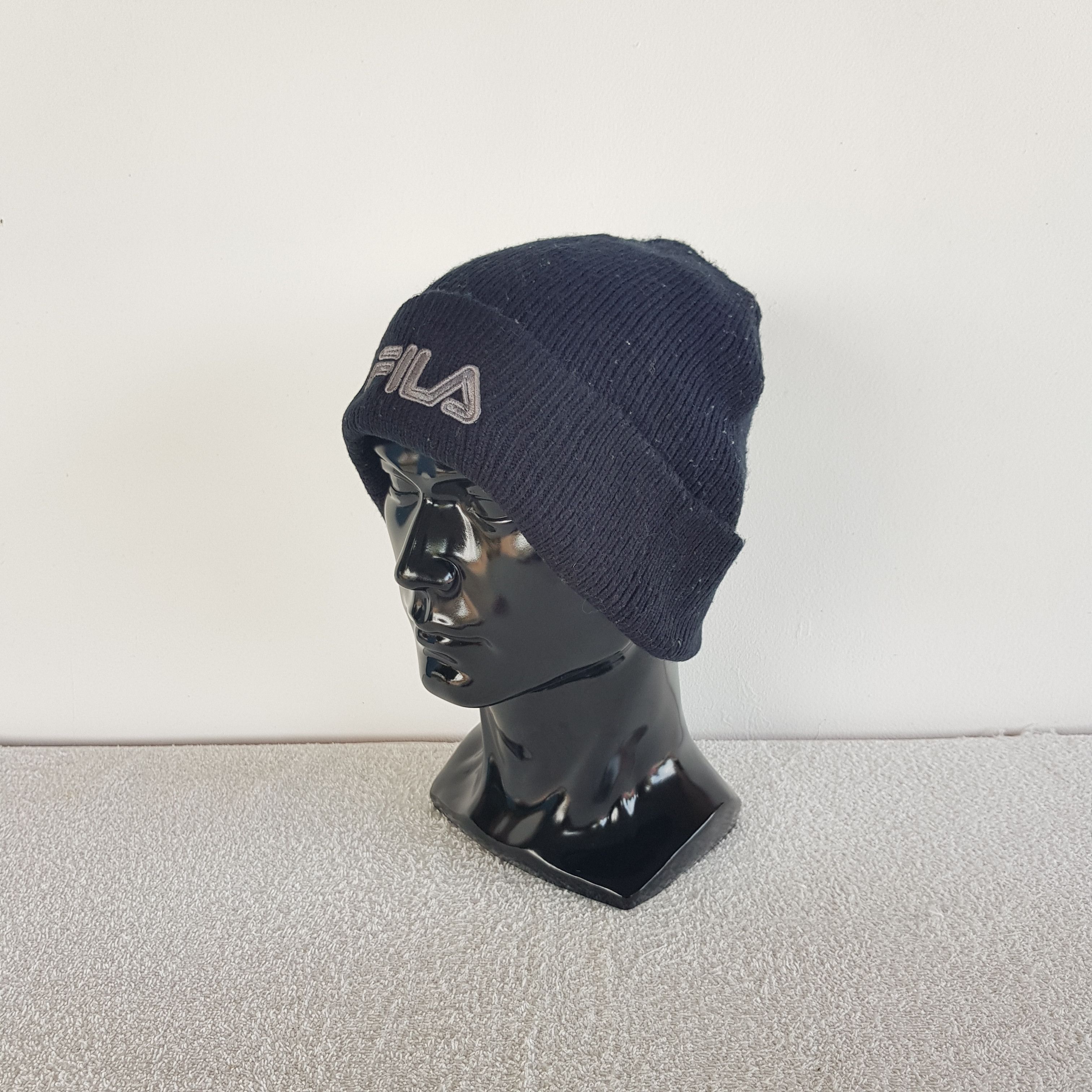 Fila Vintage Fila Beanie Fair Isle Ribbed Knit Snow Caps Hats. Size ONE SIZE - 2 Thumbnail