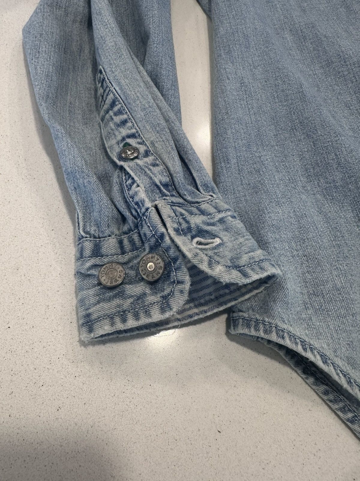 Tommy Hilfiger × Vintage Tommy Hilfiger Jean Jacket Size US M / EU 48-50 / 2 - 6 Thumbnail