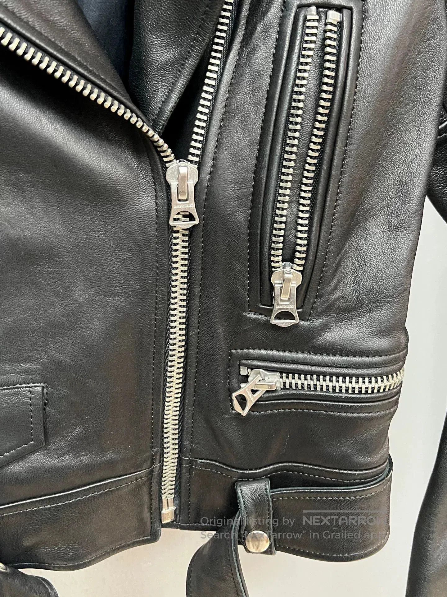 Acne Studios Acne Studios Motorcycle Leather Jacket. Size XS / US 0-2 / IT 36-38 - 3 Thumbnail
