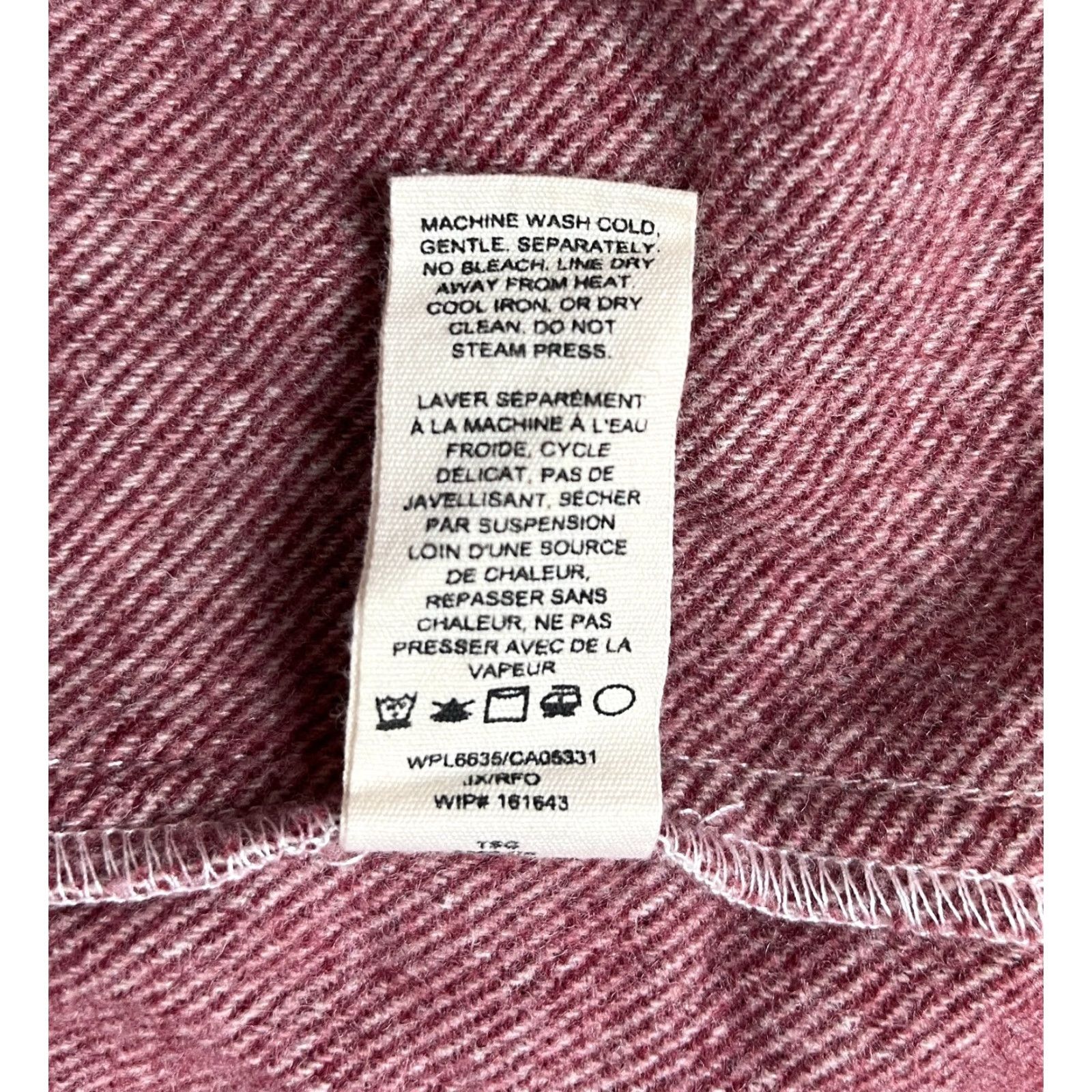 Vintage Woolrich Women's Snap Front Shirt 2XL Wool Pink Red Casual Long Sleeve Collared Button-Up Size XXL / US 16-18 / IT 52-54 - 7 Thumbnail