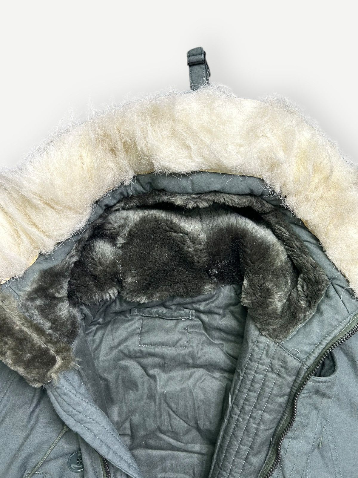 Vintage Vintage 50s/60s Military N-3B Fur Hooded Jacket Size US L / EU 52-54 / 3 - 5 Thumbnail