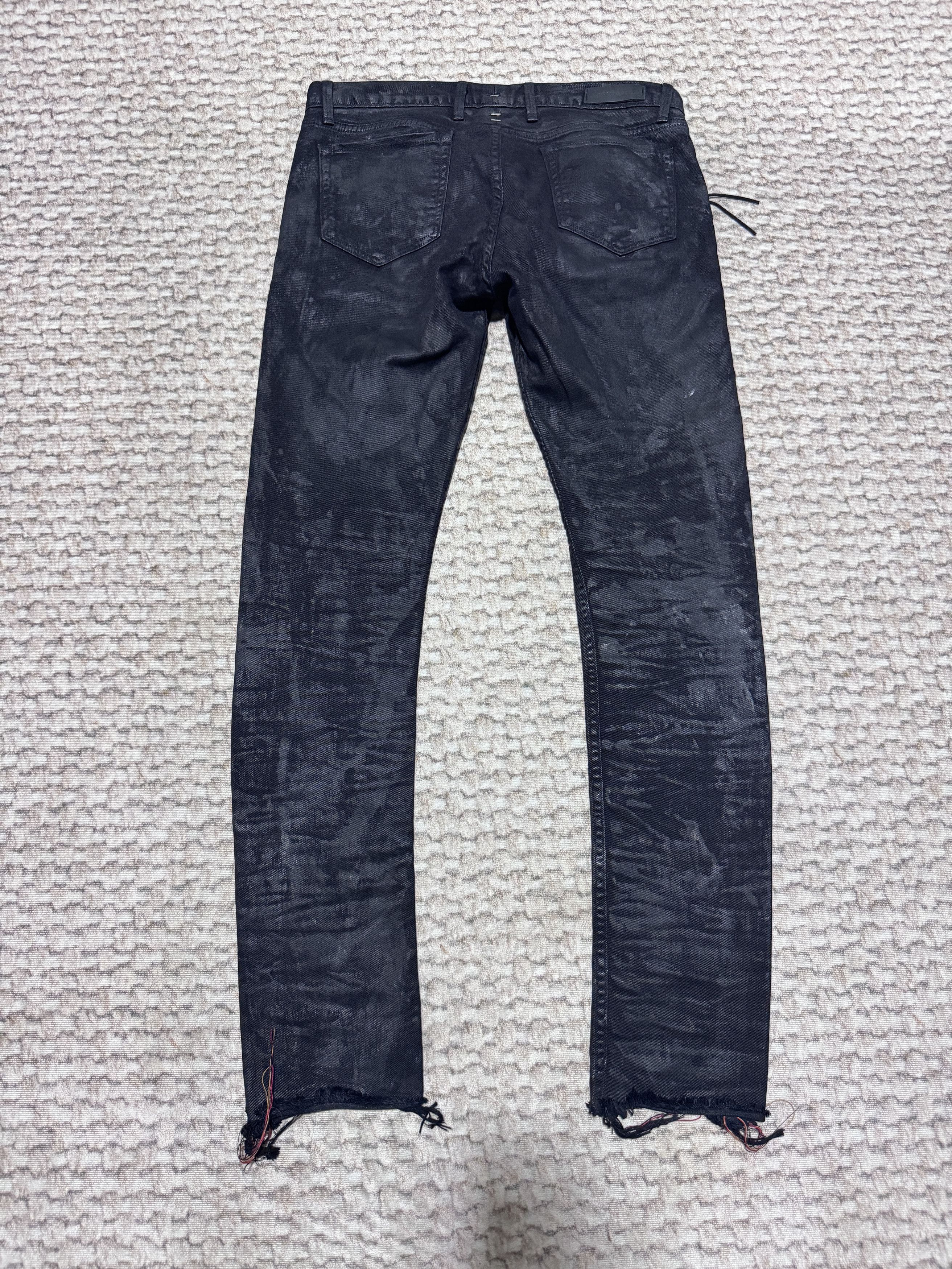Mr. Completely Mr. Completely 2016 Zipper Paint Splatter Black Wax Denim Size US 32 / EU 48 - 2 Thumbnail
