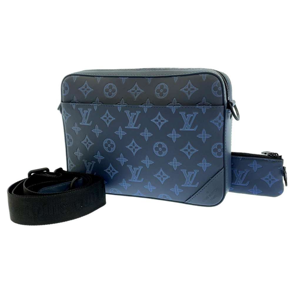 LV Duo Monogram Men Blue Bag 209