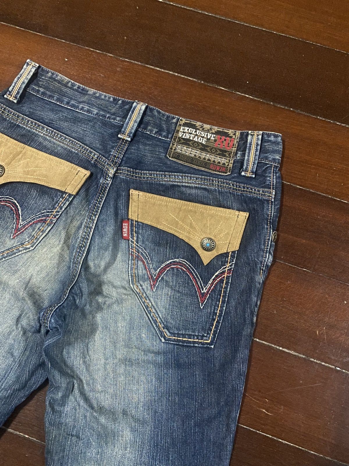 Edwin BAGGY DISTRESSED DENIM EDWIN EXCLUSIVE VINTAGE XU flare Size US 36 / EU 52 - 13 Thumbnail