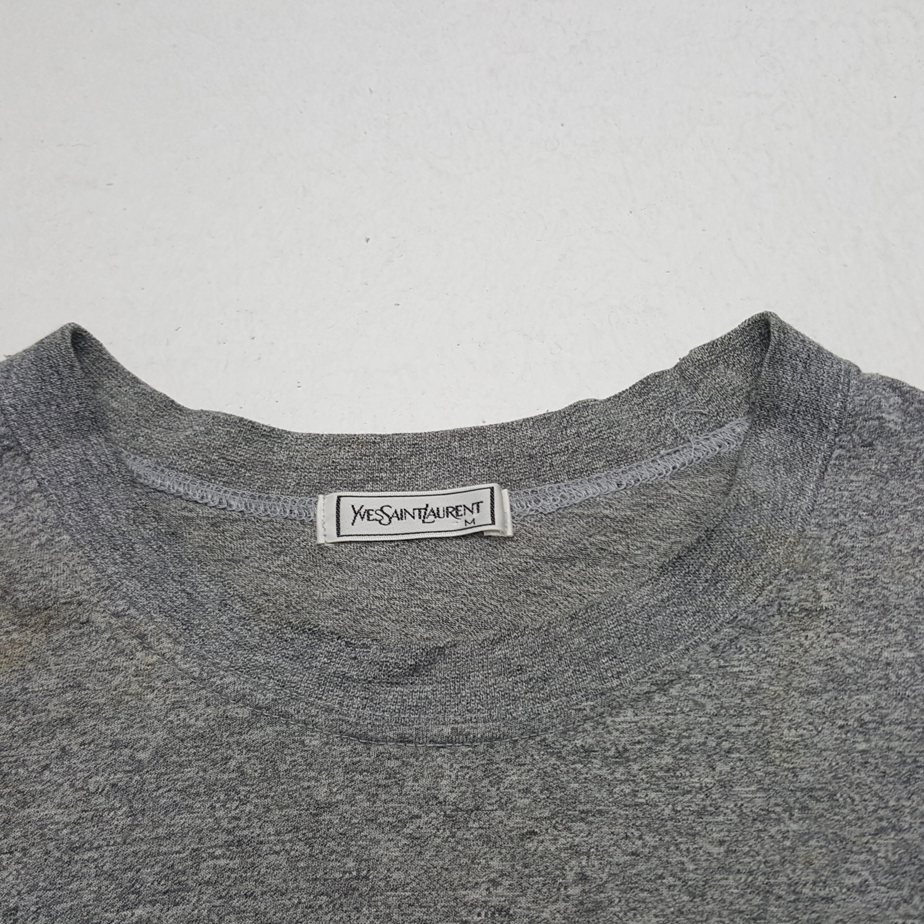 Vintage × Yves Saint Laurent Vintage Yves Saint Laurent Big Logo Tshirt Size US M / EU 48-50 / 2 - 4 Thumbnail