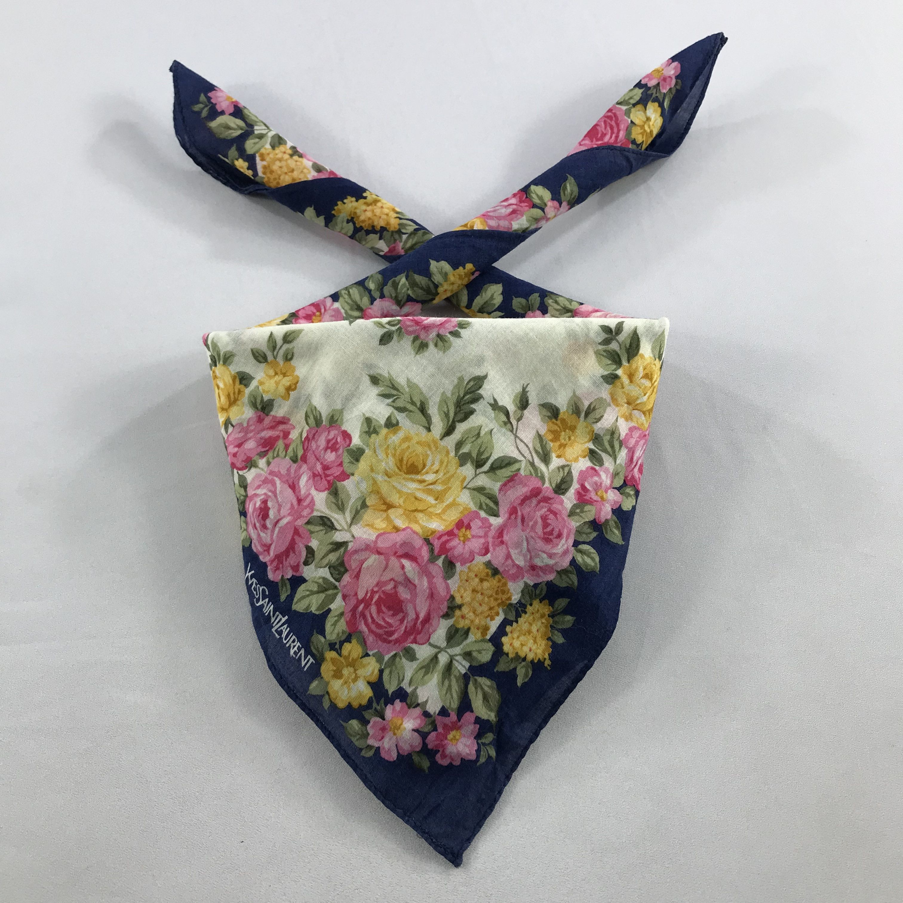 Vintage × Yves Saint Laurent Yves Saint Laurent Bandana / Handkerchief/Neckerchief -S2695 Size ONE SIZE - 3 Thumbnail