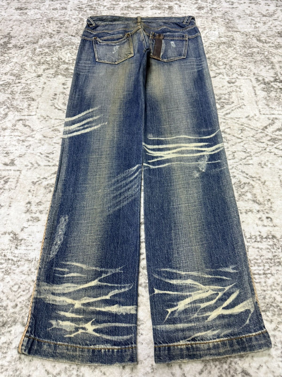 Hysteric Glamour Ba-tsu Studio Japan Brainded Details Distressed Jeans Size US 30 / EU 46 - 7 Thumbnail