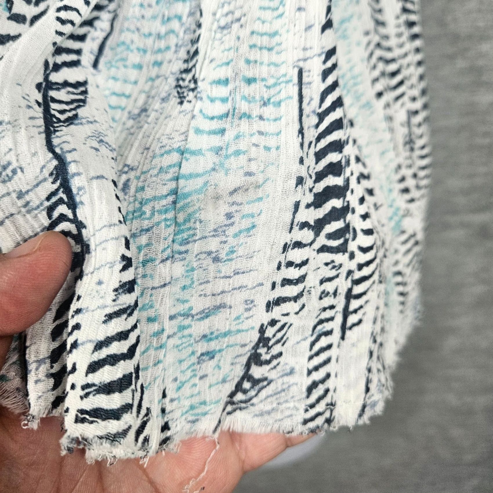 Zadig & Voltaire ZADIG & VOLTAIRE Skirt Womens Mini Cotton Pull On Size 36 Multicolor Blue White Fast Shipping Size 25" / US 0 / IT 36 - 3 Thumbnail