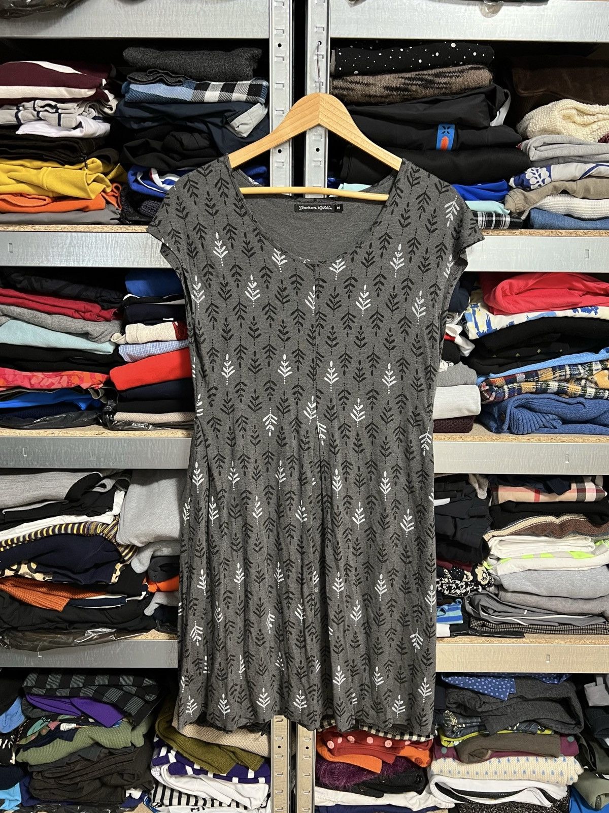 Other Gudrun Sjoden Women’s Patterned Midi Tank Dress Sz M Sjöden Size M / US 6-8 / IT 42-44 - 1 Thumbnail