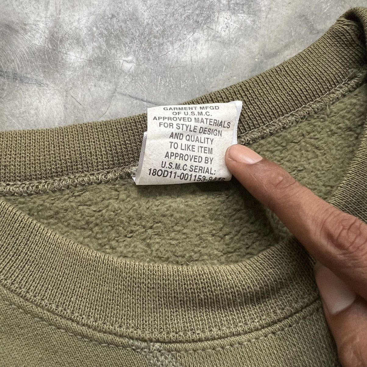 Vintage Vintage USMC Millitary Army Sweatshirt Size US S / EU 44-46 / 1 - 6 Thumbnail