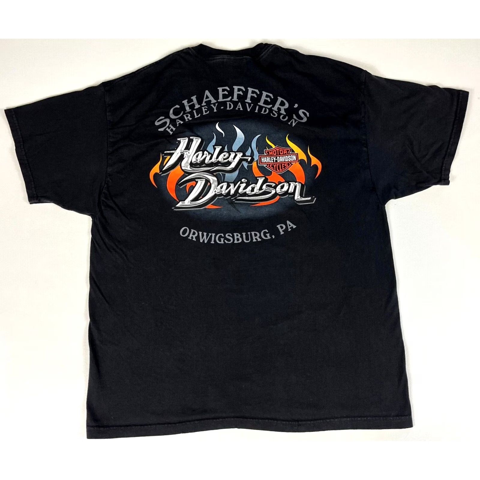 Harley Davidson Vintage Harley Davidson 100 Years T-Shirt R.K. Stratman Made in USA - XL Size - Black Size US XL / EU 56 / 4 - 2 Thumbnail