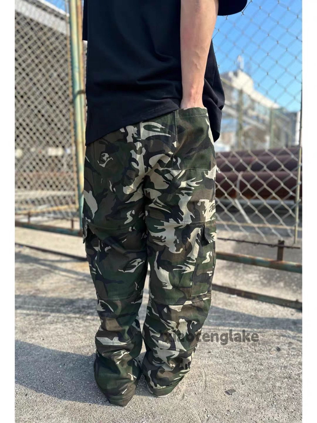 Vintage xz vintage military outdoor loose baggy cargo pants Size US 36 / EU 52 - 6 Thumbnail
