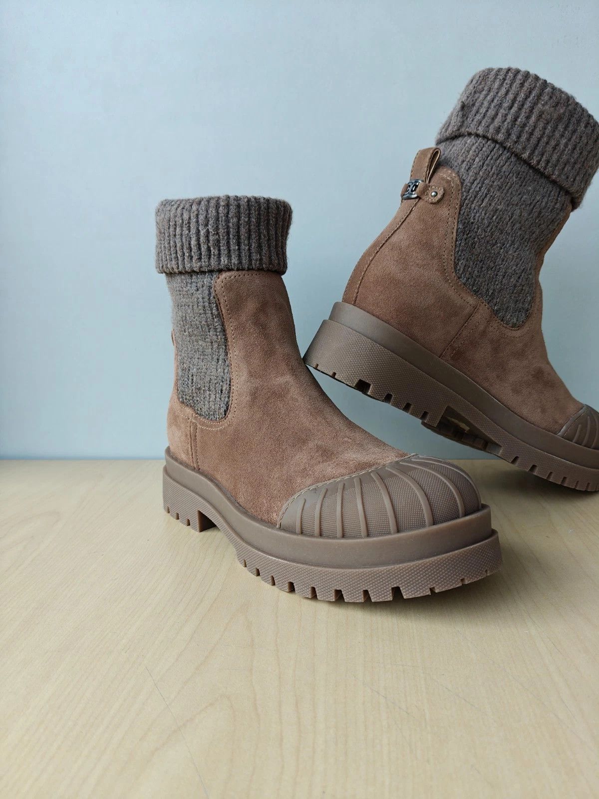 Sam Edelman Sam Edelman Steele Knit Chelsea Boot T - 0046 Size US 8 / IT 38 - 6 Thumbnail