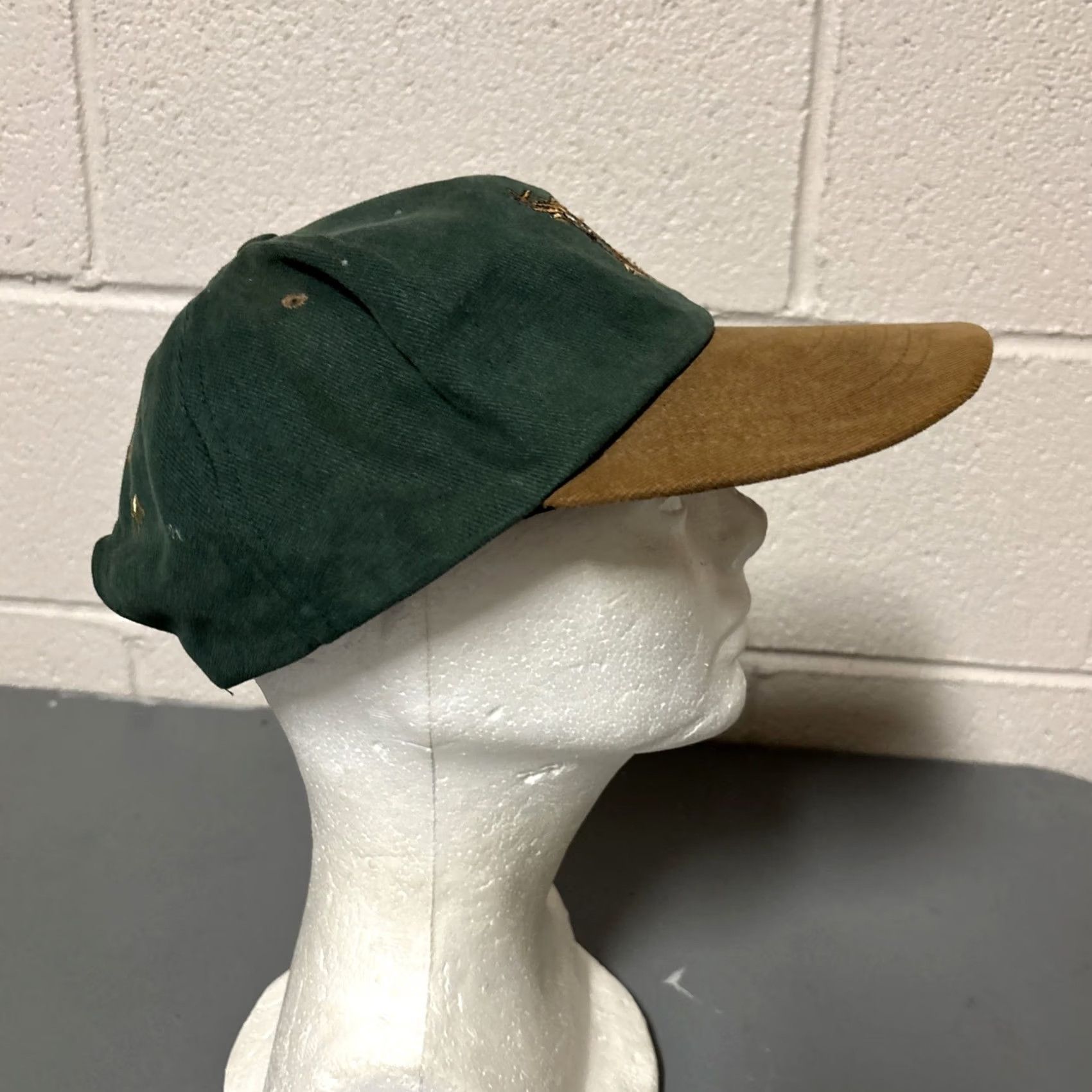 John Deere VINTAGE John Deere Snapback Baseball Cap Hat Two Tone Green Embroidered Buck Size ONE SIZE - 5 Thumbnail