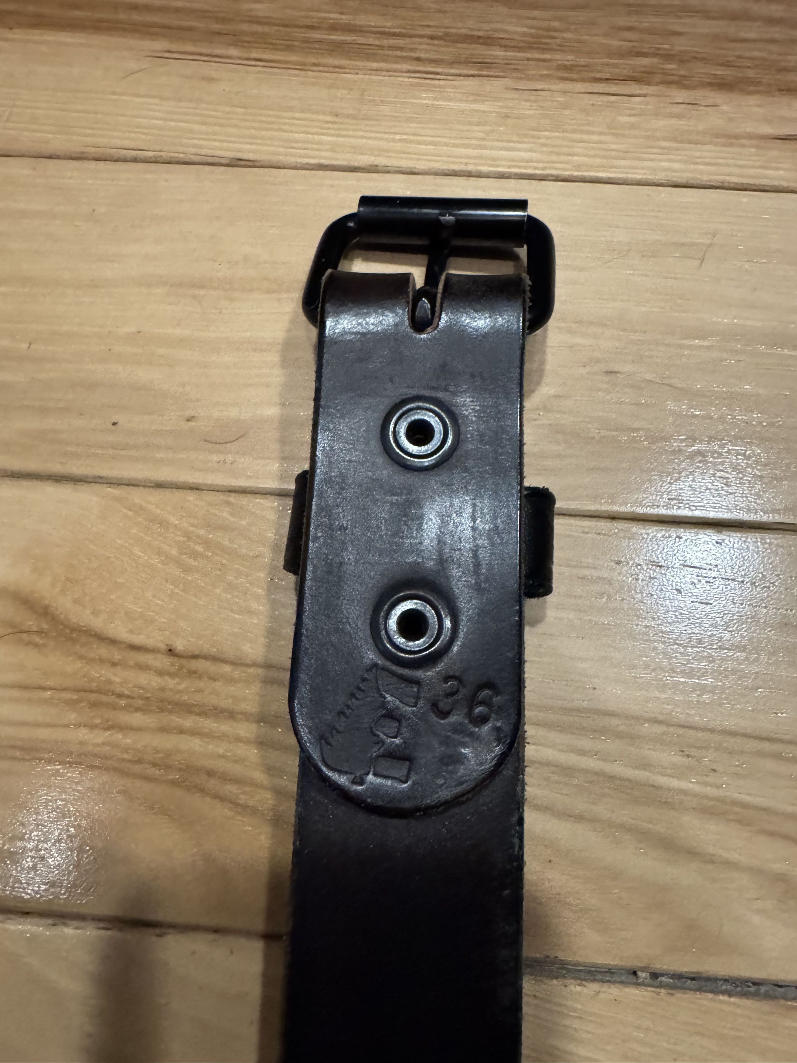 Ewing Dry Goods Ewing Dry Goods Brown English Bridle Minimalist Belt Size 36 - 3 Thumbnail