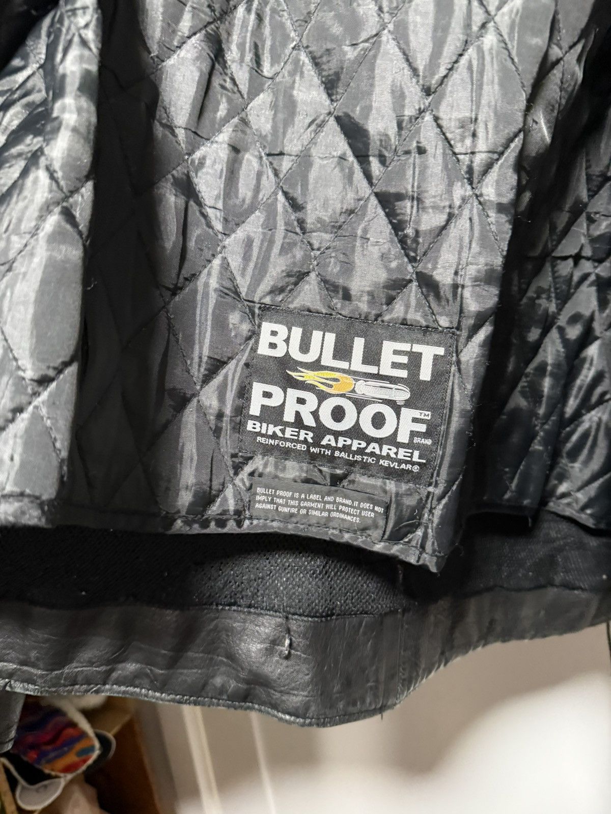 Vintage Vintage Bullet Proof Biker Apparel Leather Jacket Size US L / EU 52-54 / 3 - 5 Thumbnail