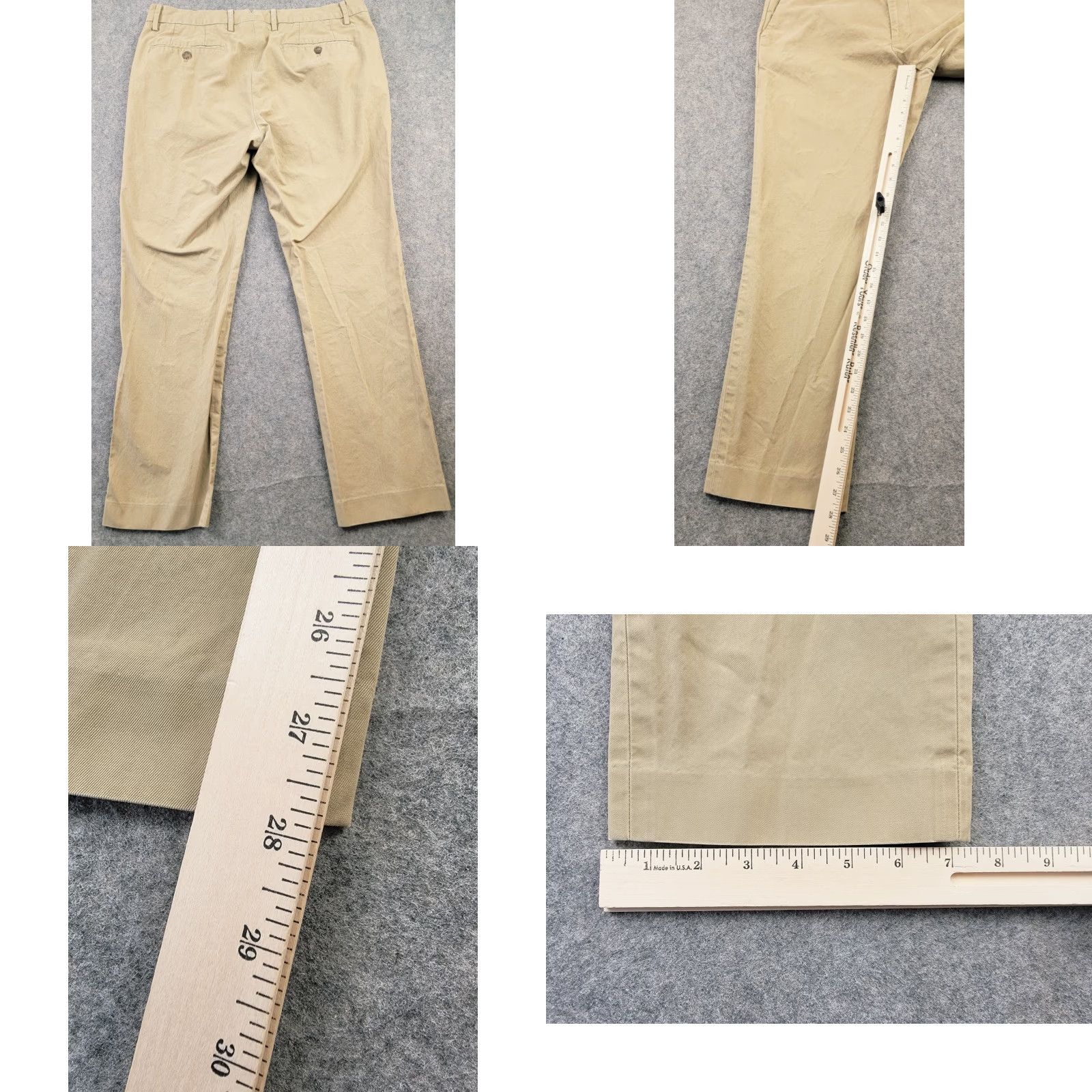 Bonobos Bonobos Pants Mens 34x30 Tan Tailored Fit Chino Straight Leg ID 34x30 Vintage No (34x28) Brown Pants Men Straight Leg Chino Homepage Size US 34 / EU 50 - 8 Thumbnail